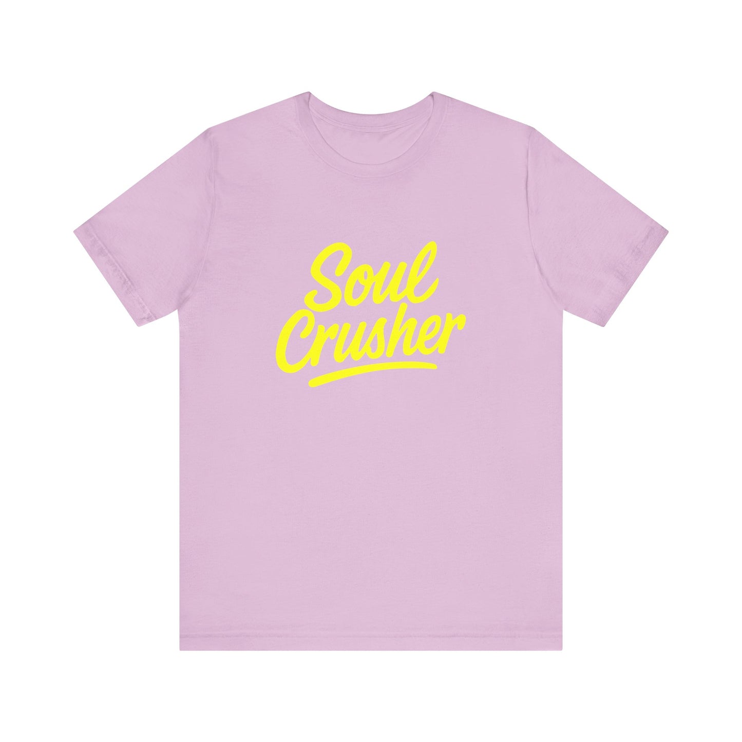 Colorful Design Soul Crusher Shirt – Loud Neon Yellow Statement Tee for Women Who Wreck Without Regret. Unisex Jersey Short Sleeve Tee