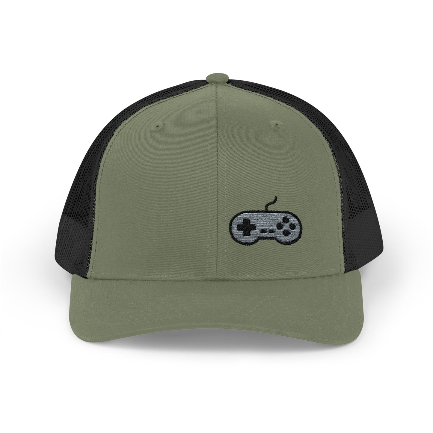 Retro Game Controller Trucker Hat – Embroidered Gamer Hat for Vintage Video Game Lovers and 90s Nostalgia