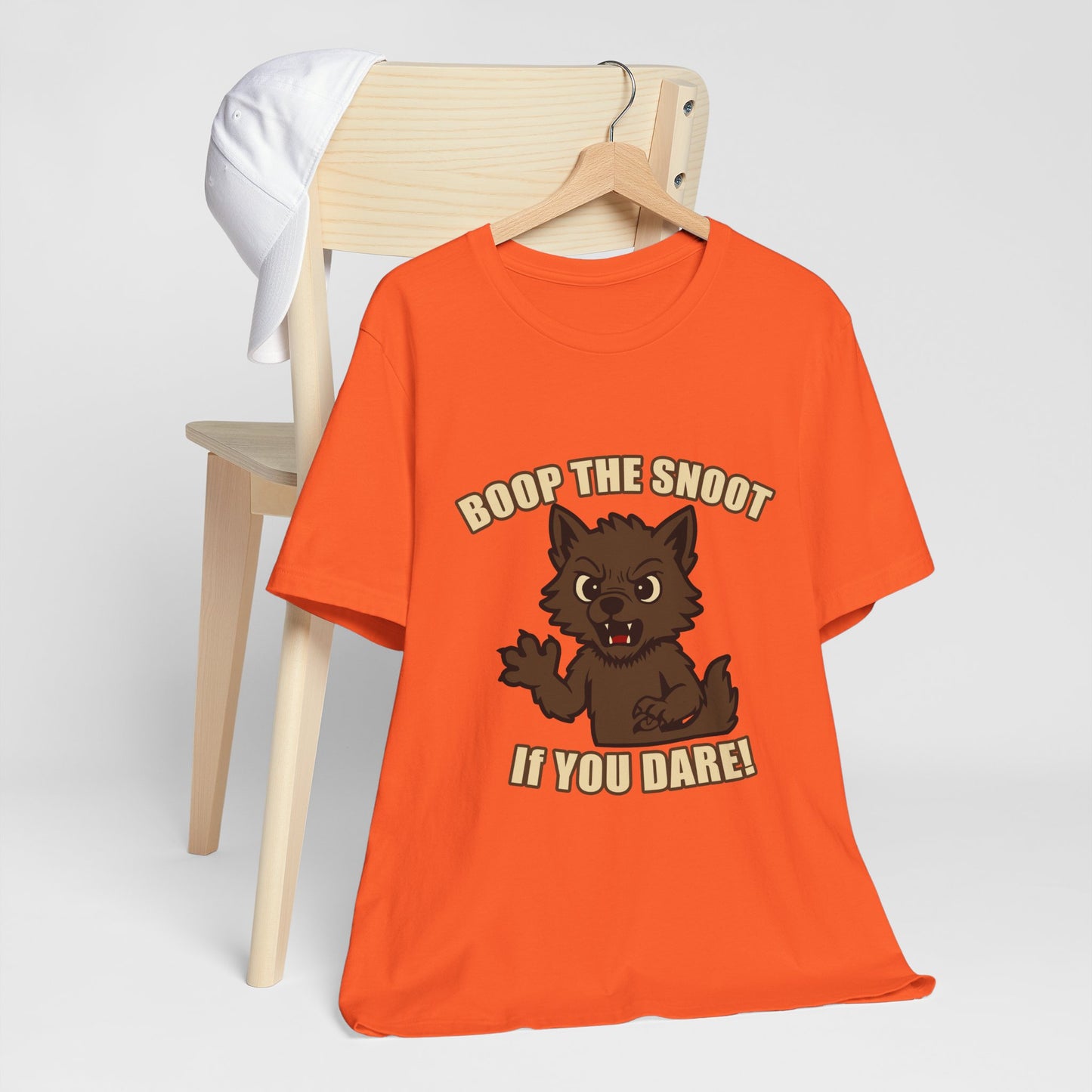 Boop the Snoot If You Dare Halloween Shirt – Funny Werewolf Halloween Graphic Unisex Jersey Short Sleeve Tee for Dog Lovers.