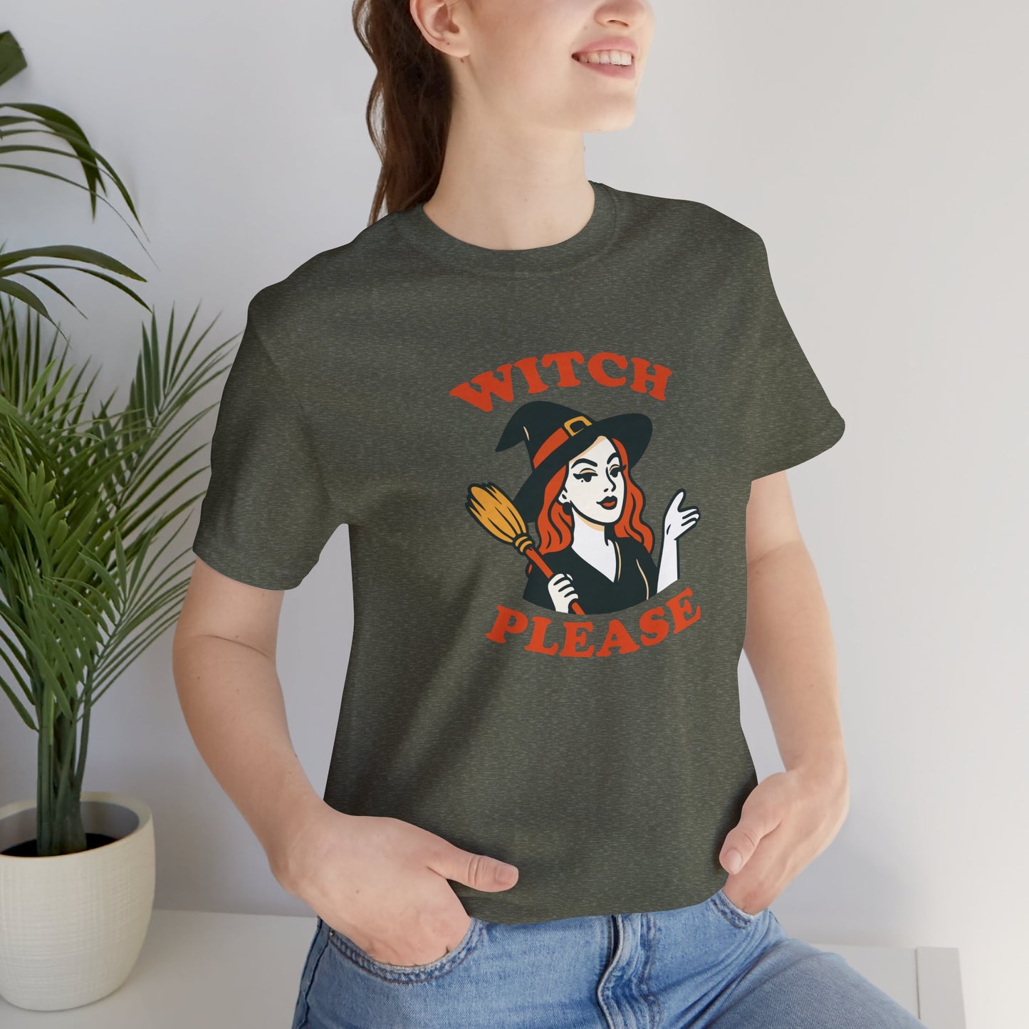 Witch Please Halloween Shirt – Sassy Retro Witch Graphic Tee for Funny Halloween Attitude