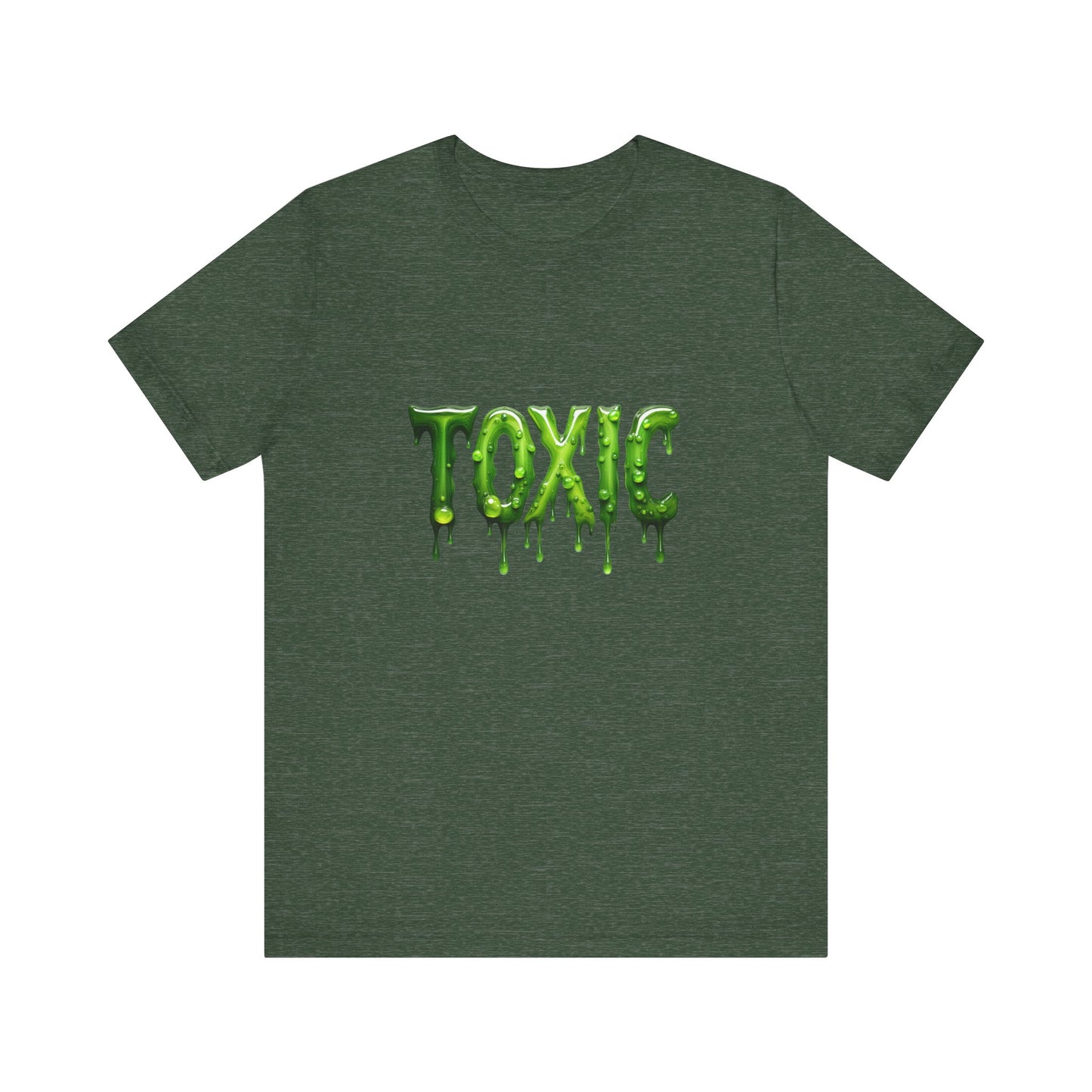 Colorful Design TOXIC Shirt – Funny Slime Text Tee for Emotionally Radioactive People Who Just Want to Be Left Alone. Unisex Jersey Short Sleeve Tee
