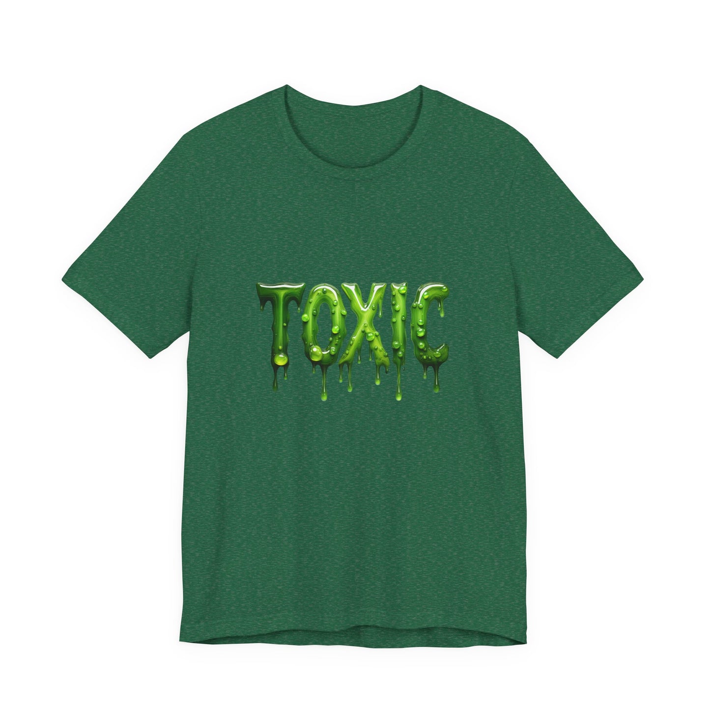 Colorful Design TOXIC Shirt – Funny Slime Text Tee for Emotionally Radioactive People Who Just Want to Be Left Alone. Unisex Jersey Short Sleeve Tee