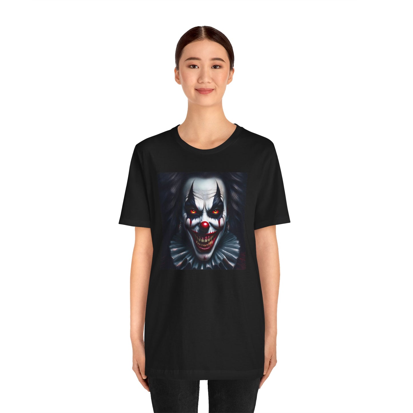 Nightmare Clown Halloween Shirt – Evil Clown Face Tee for Scary Halloween Vibes