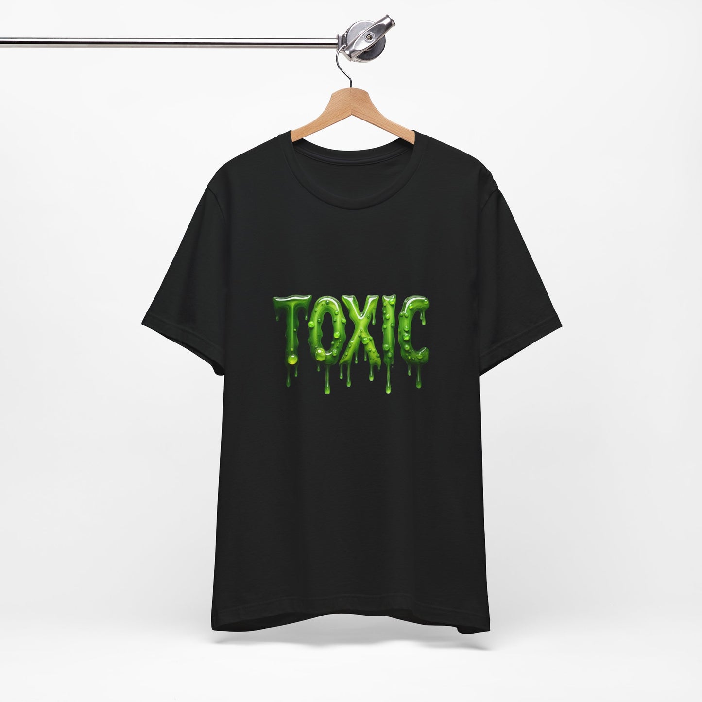 Colorful Design TOXIC Shirt – Funny Slime Text Tee for Emotionally Radioactive People Who Just Want to Be Left Alone. Unisex Jersey Short Sleeve Tee