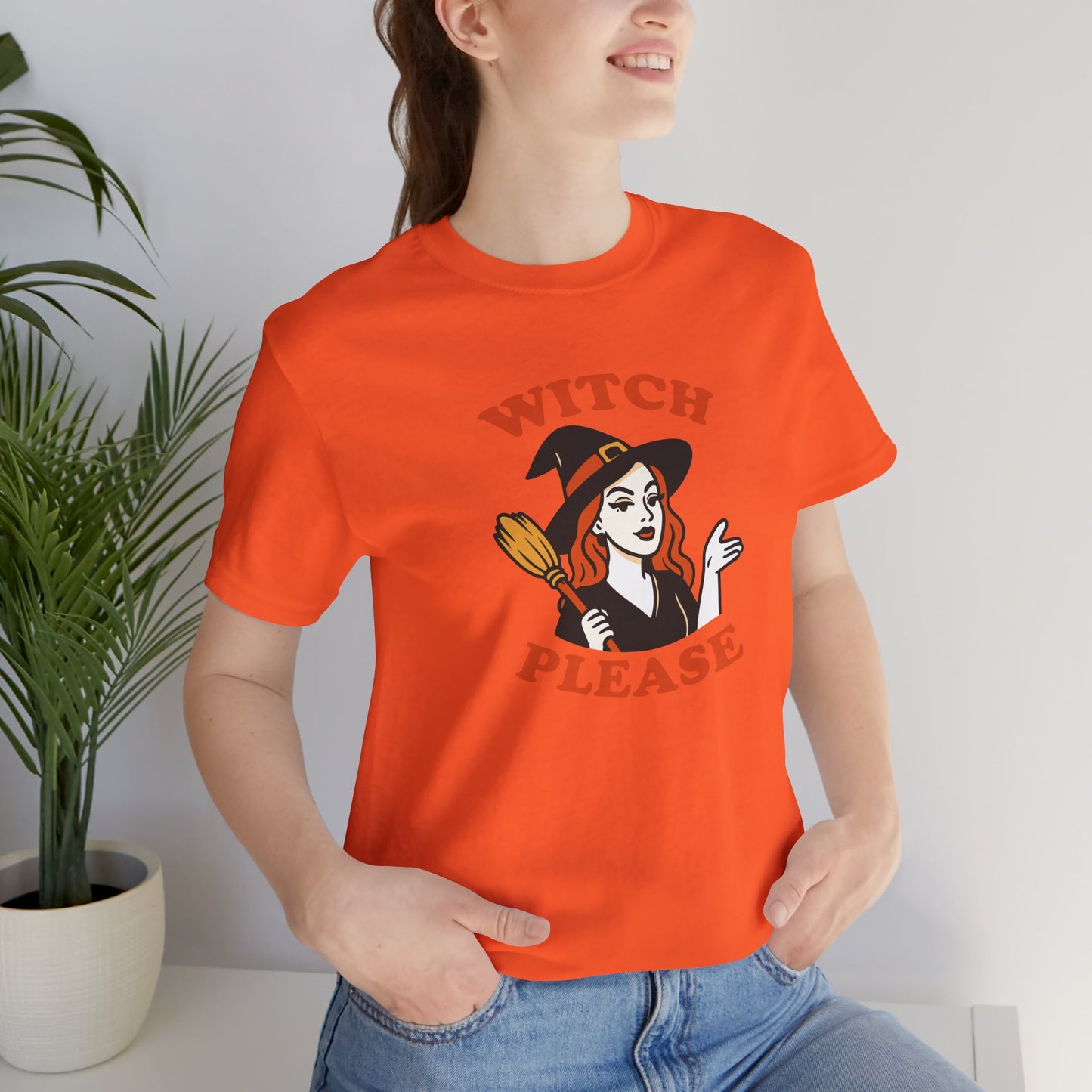 Witch Please Halloween Shirt – Sassy Retro Witch Graphic Tee for Funny Halloween Attitude