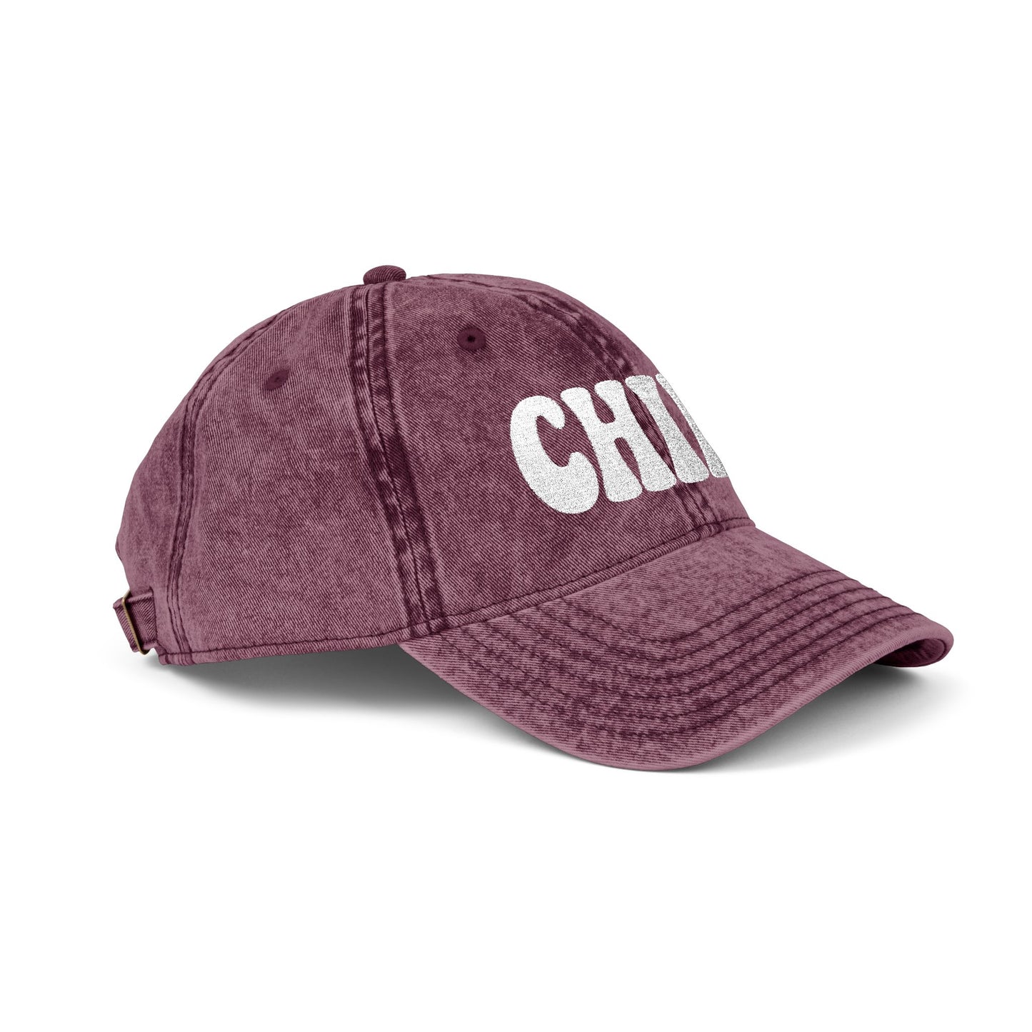 Chill Vintage Hat – Embroidered Relaxed Script Hat for Easygoing Vibes and Everyday Cool