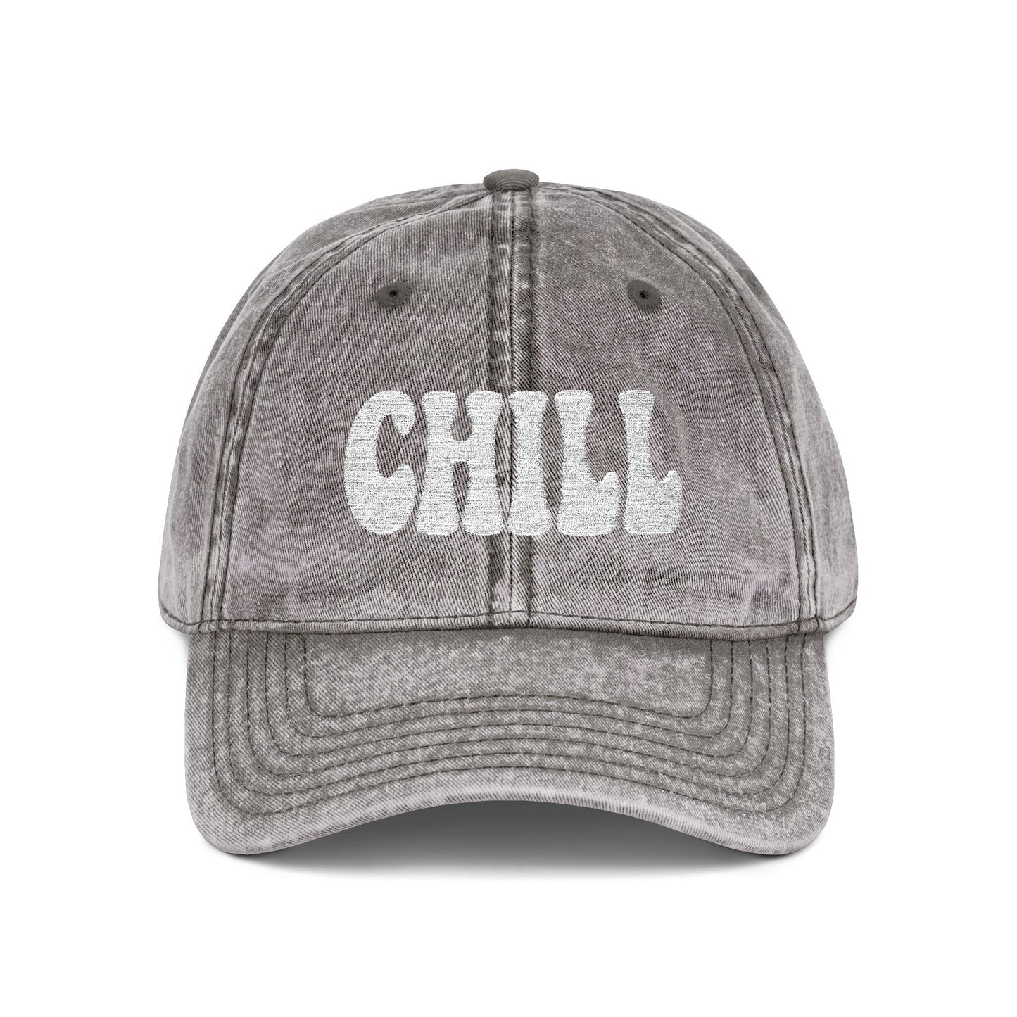 Chill Vintage Hat – Embroidered Relaxed Script Hat for Easygoing Vibes and Everyday Cool