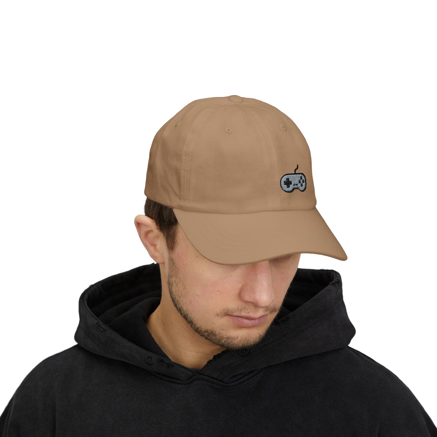Retro Game Controller Embroidered Classic Dad Hat – Classic Gamer Dad Hat for Video Game Lovers and 90s Nostalgia