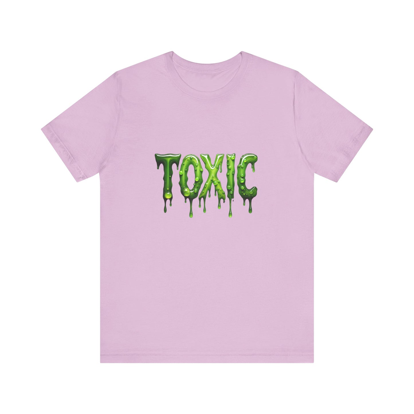 Colorful Design TOXIC Shirt – Funny Slime Text Tee for Emotionally Radioactive People Who Just Want to Be Left Alone. Unisex Jersey Short Sleeve Tee