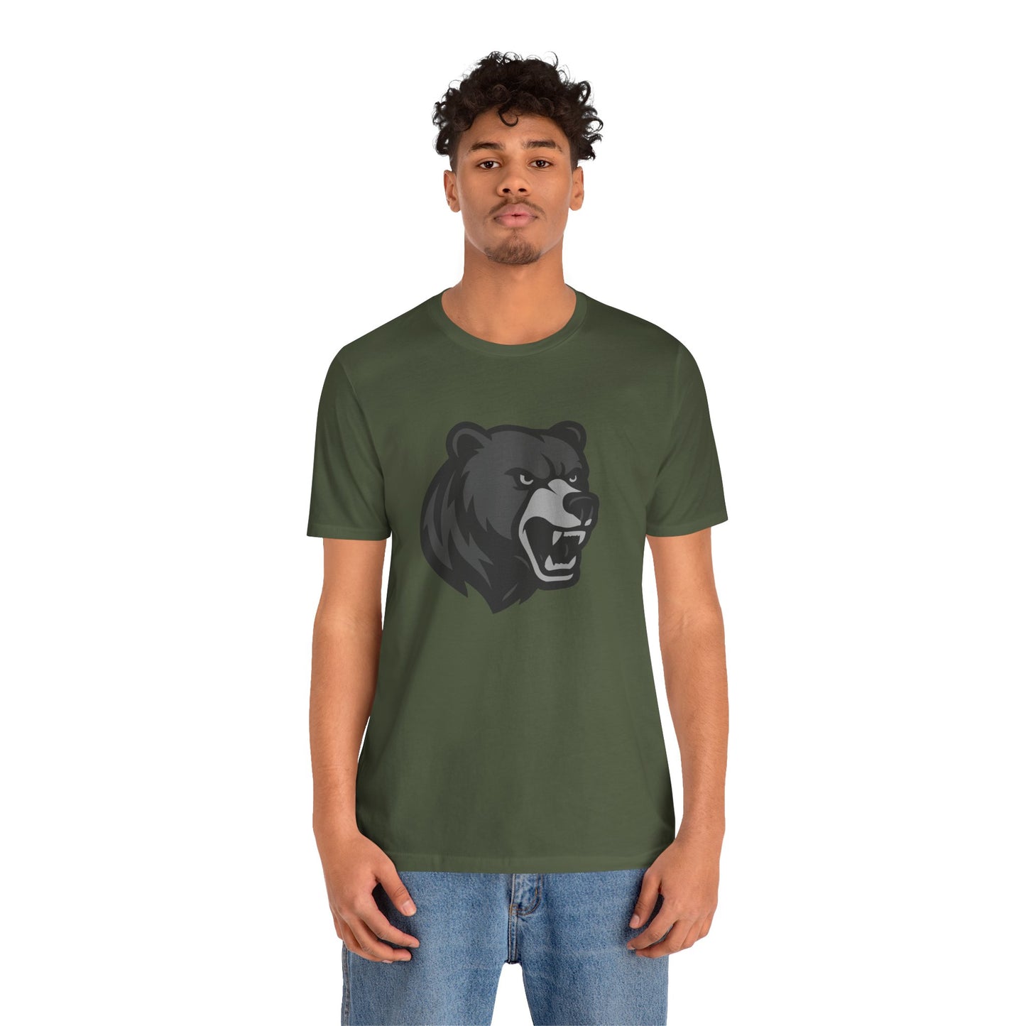 Ferocious Bear Head Graphic Tee Dark Theme – Bold Vector Design for Strong Personalities