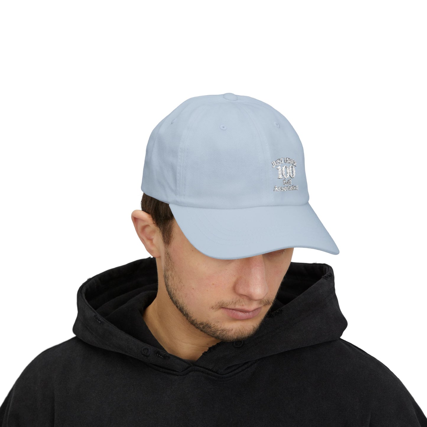 Just Under 100 Golf Classic Dad Hat – Embroidered Funny Golf Hat for Weekend Golfers and Casual Fairway Vibes. White Letters