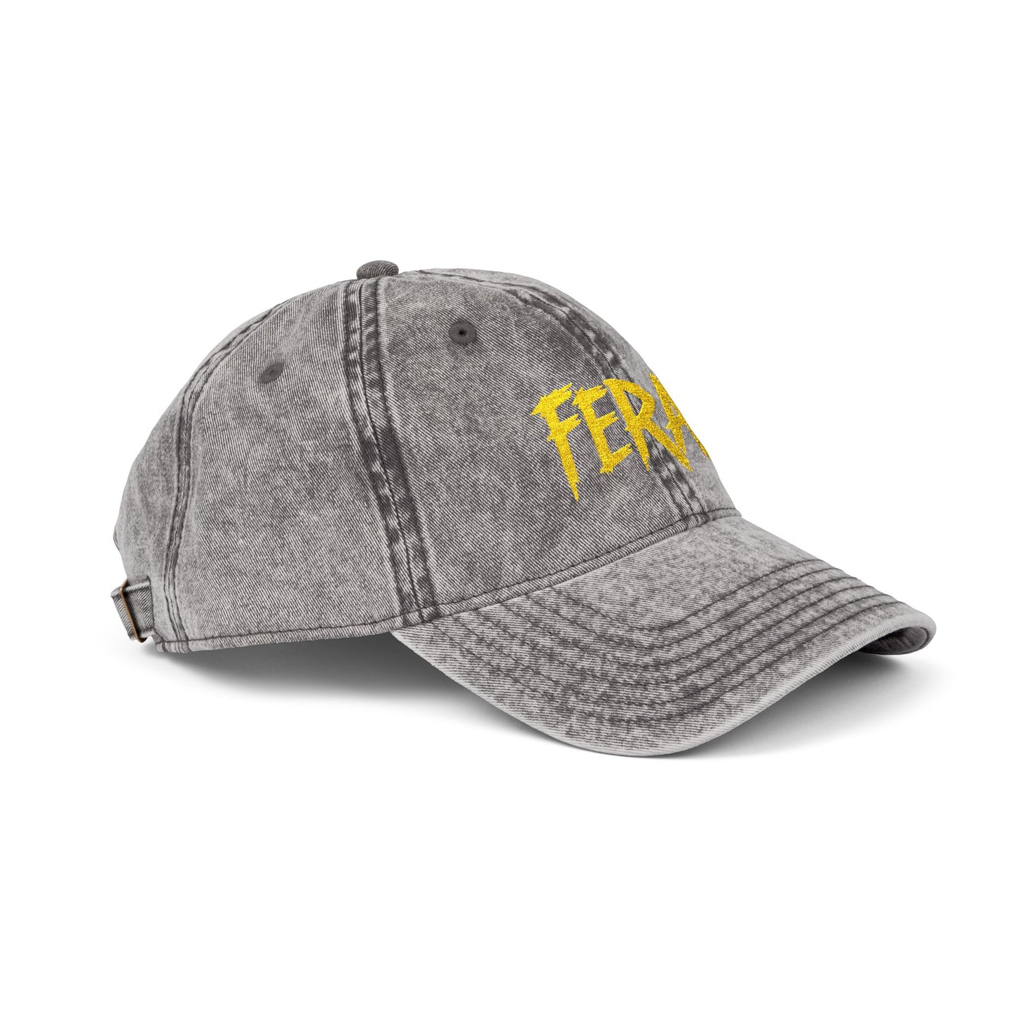 FERAL Vintage Hat – Bold Statement Hat with Wild Energy Font for Rebels, Misfits, and Chaos Enthusiasts