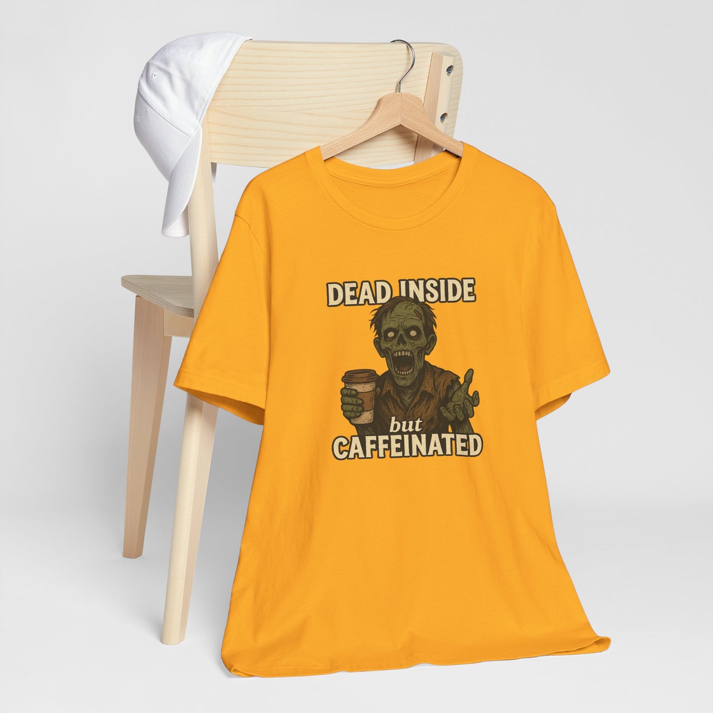Dead Inside But Caffeinated Halloween Shirt – Funny Zombie Coffee Tee for Tired Souls