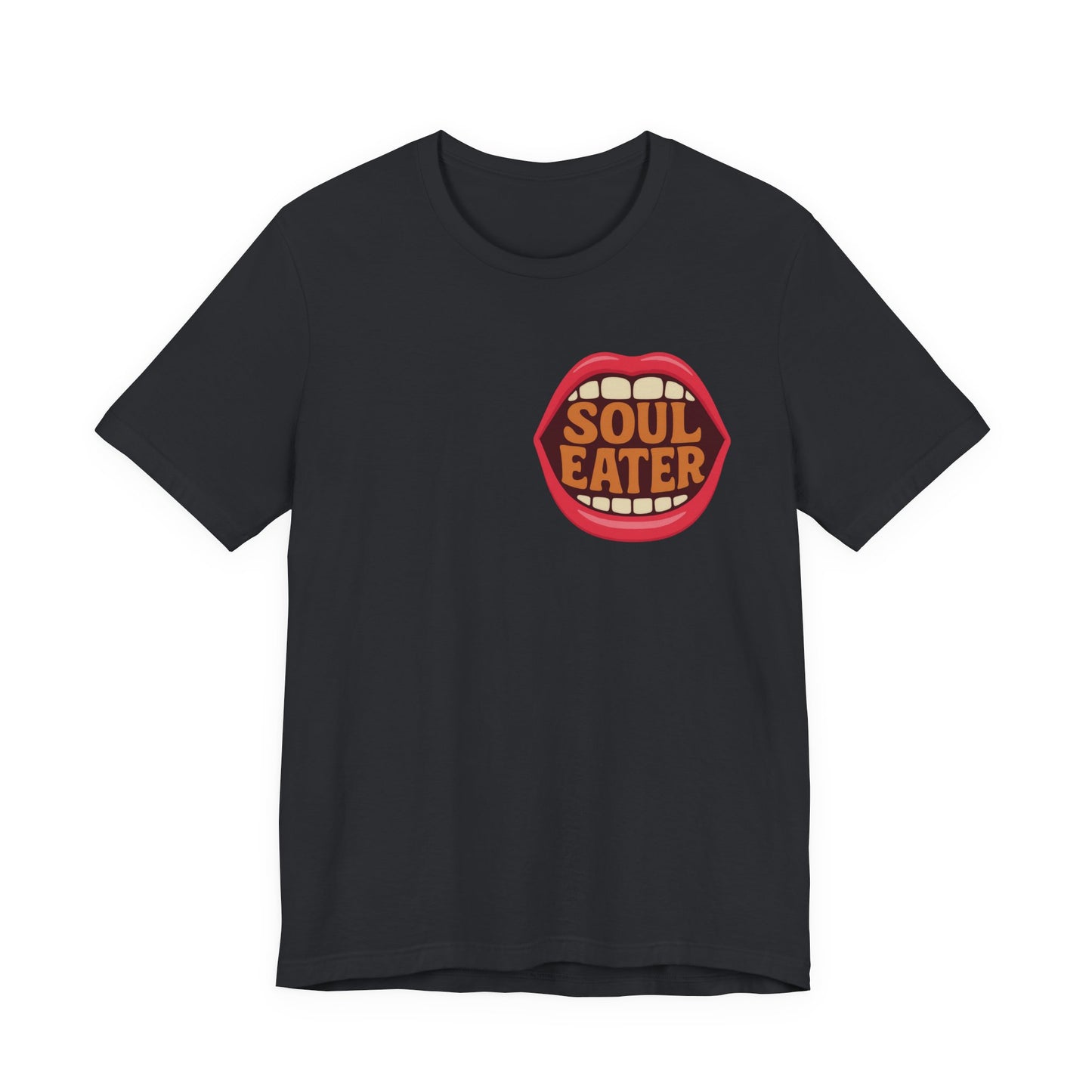 Colorful Design Soul Eater Shirt – Bold Funny Tee for Women Who Break Hearts and Don’t Apologize. Unisex Jersey Short Sleeve Tee