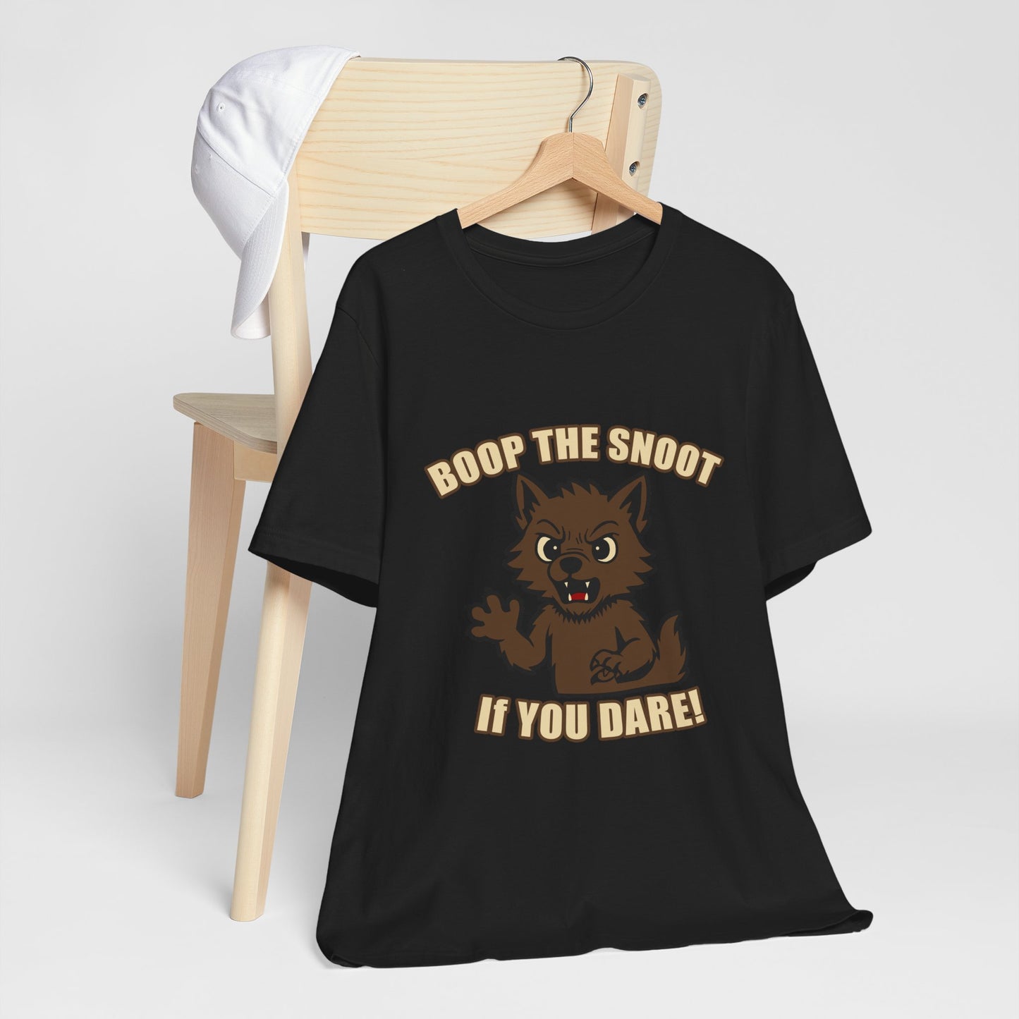 Boop the Snoot If You Dare Halloween Shirt – Funny Werewolf Halloween Graphic Unisex Jersey Short Sleeve Tee for Dog Lovers.