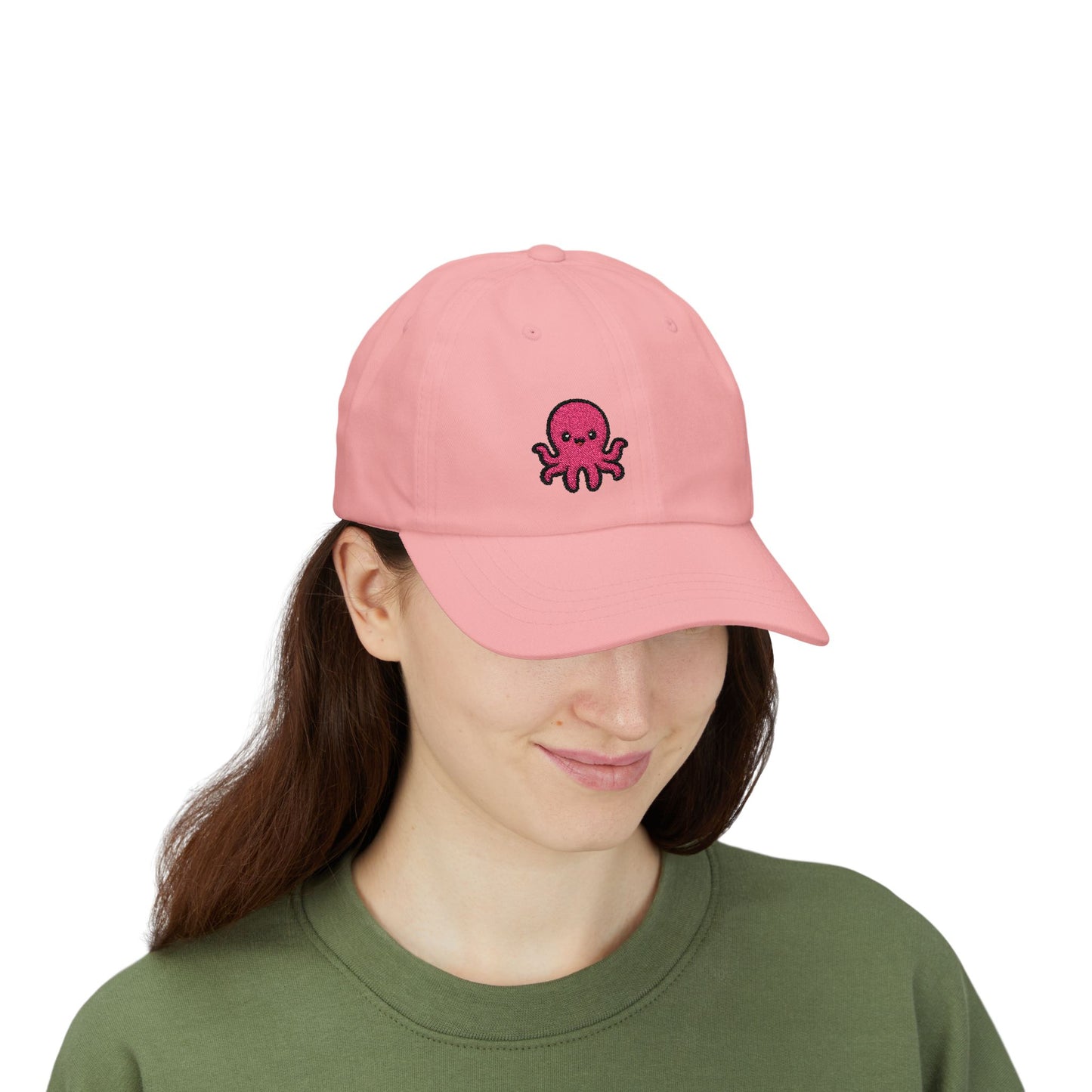 Cute Octopus Classic Dad Hat – Embroidered Kawaii Sea Creature Hat for Ocean Lovers and Tentacle Fans