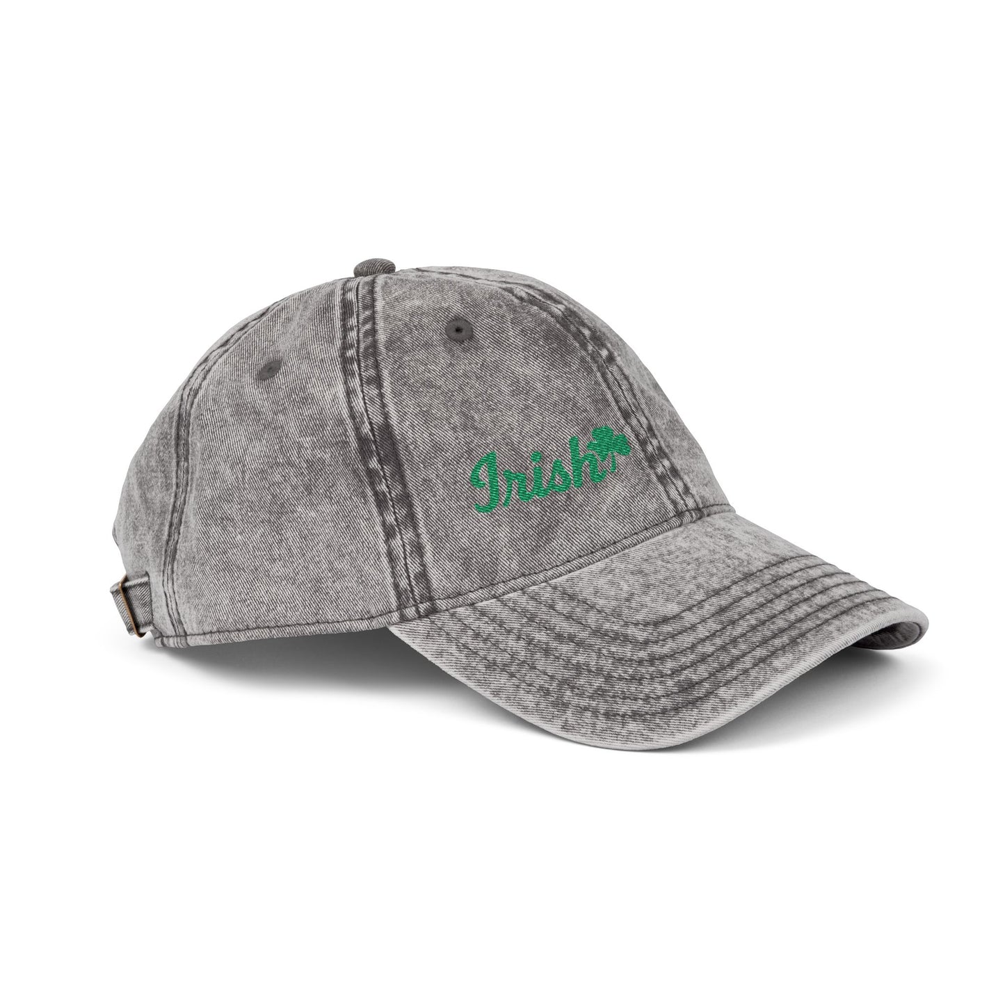 Irish Vintage Hat – Green Shamrock Hat with Script Embroidery for St. Patrick’s Day and Irish Pride