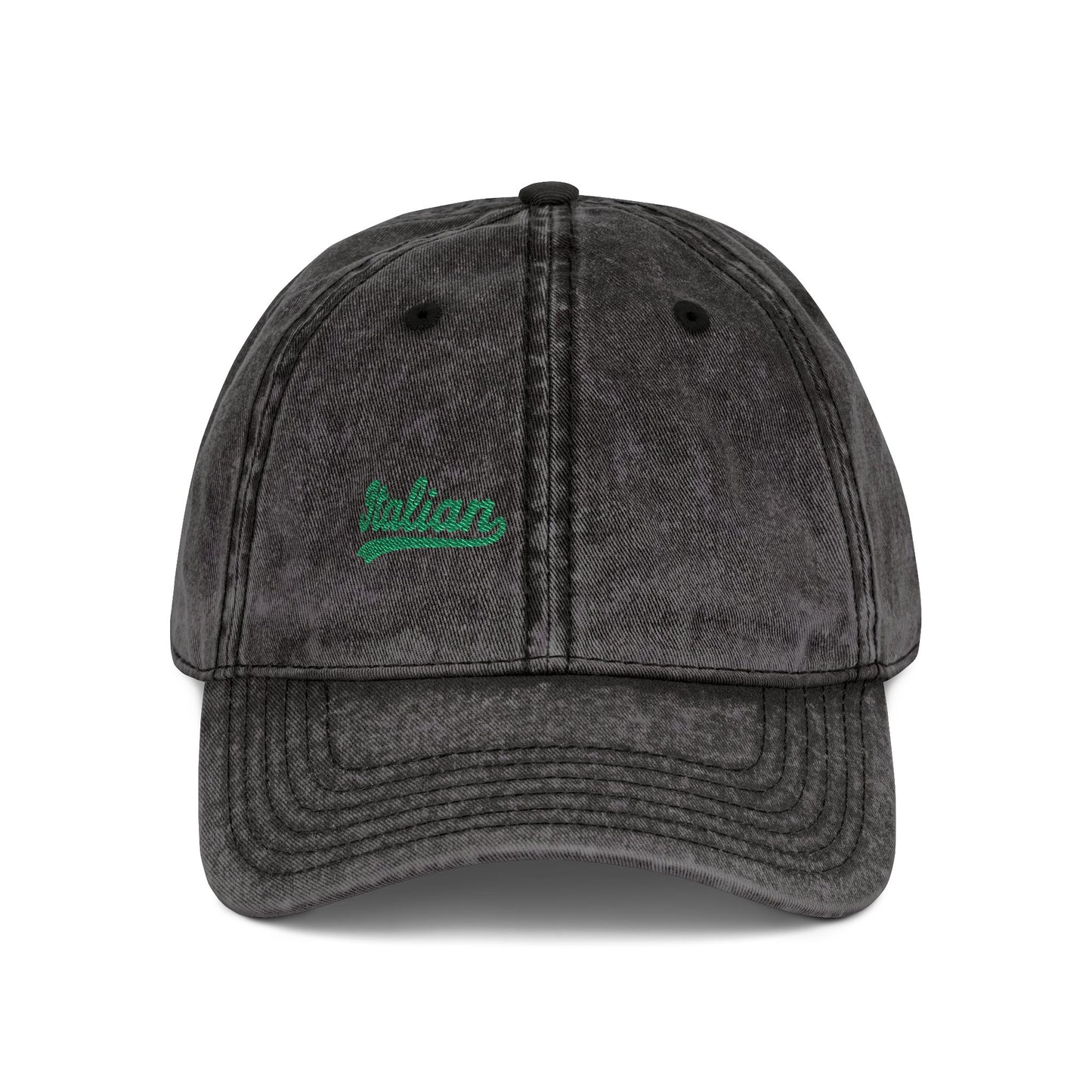 Italian Vintage Hat – Green Script Heritage Hat for Pasta Lovers and Italian Pride