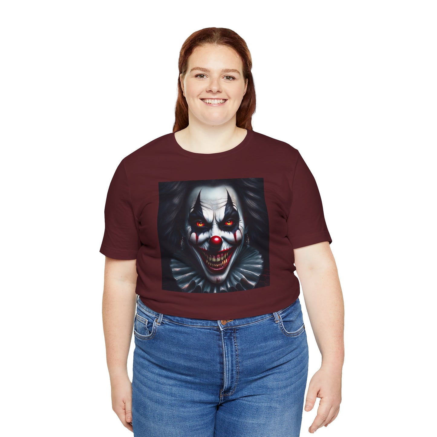 Nightmare Clown Halloween Shirt – Evil Clown Face Tee for Scary Halloween Vibes