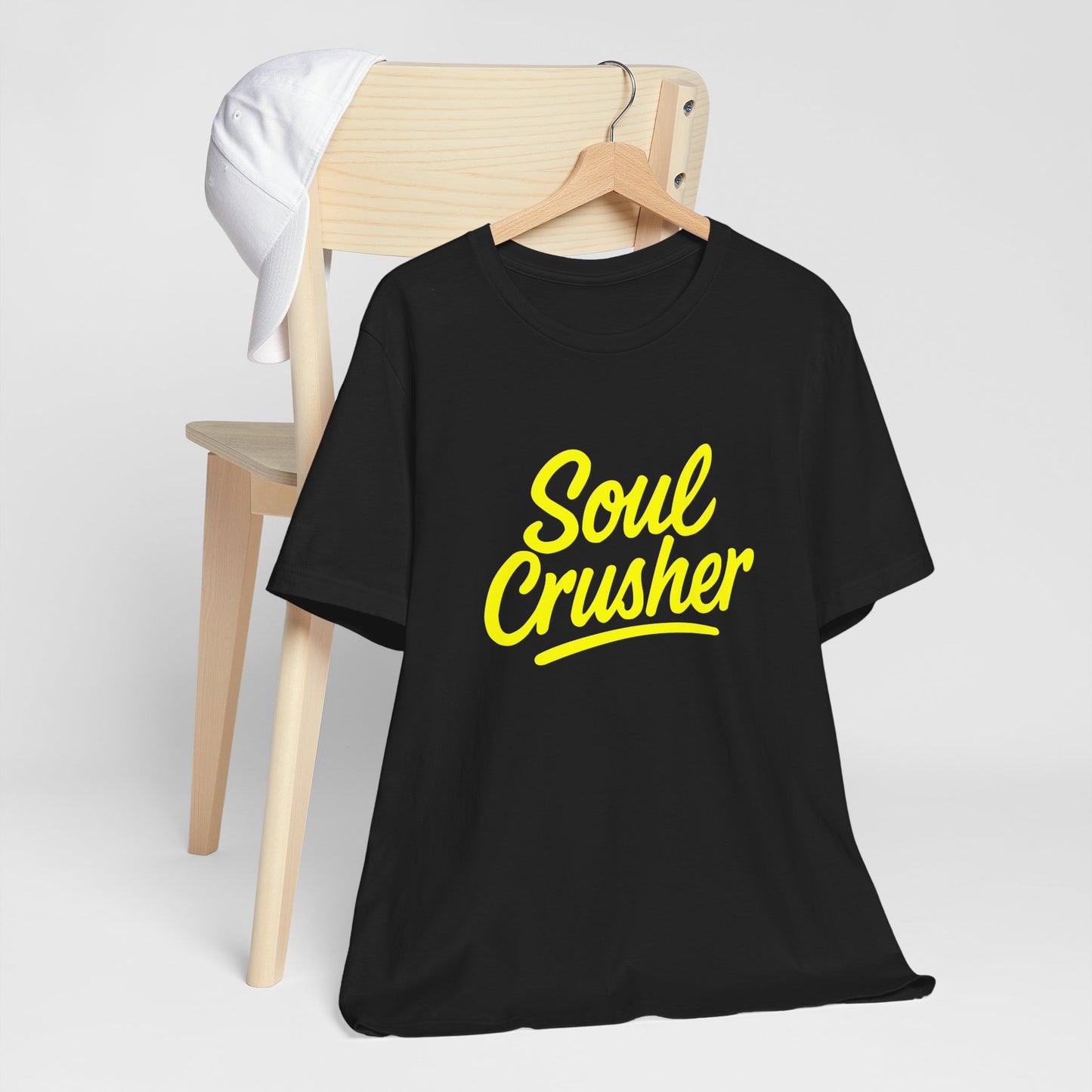 Colorful Design Soul Crusher Shirt – Loud Neon Yellow Statement Tee for Women Who Wreck Without Regret. Unisex Jersey Short Sleeve Tee