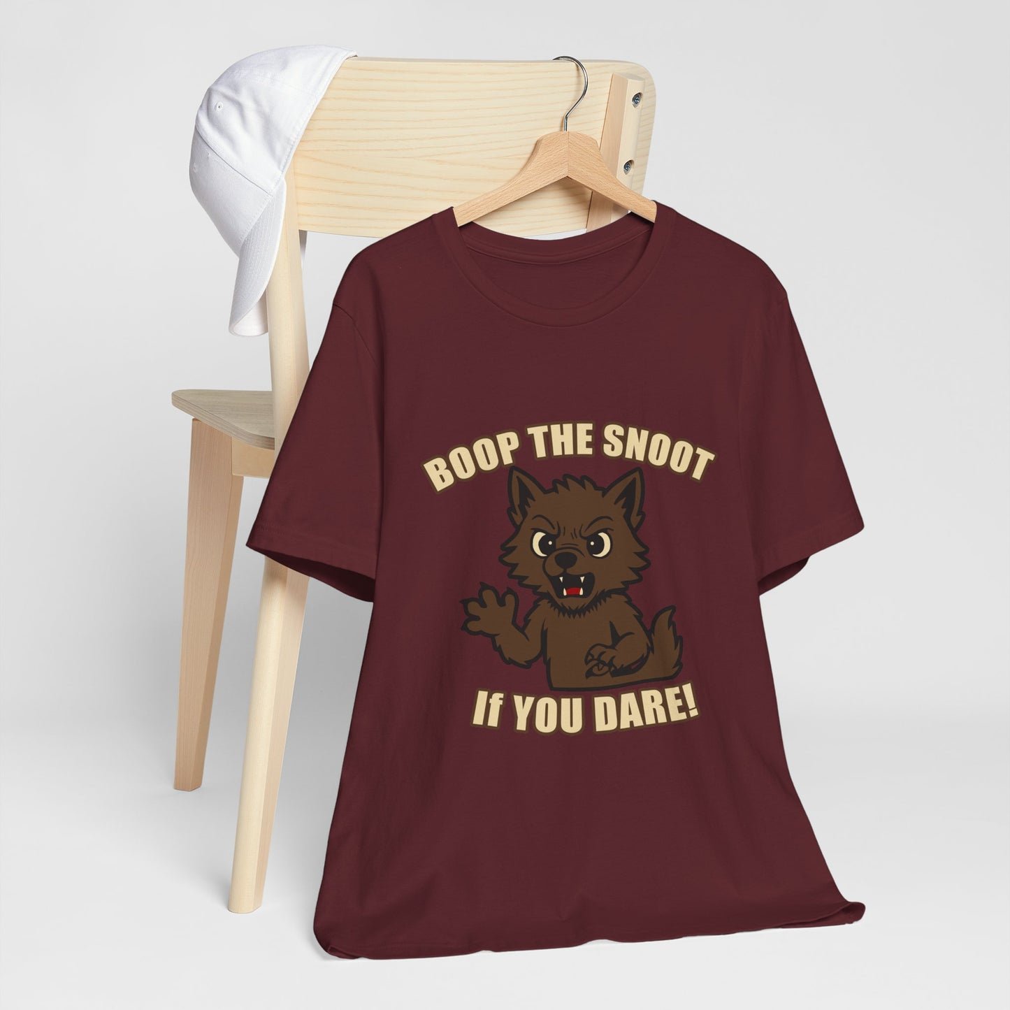 Boop the Snoot If You Dare Halloween Shirt – Funny Werewolf Halloween Graphic Unisex Jersey Short Sleeve Tee for Dog Lovers.