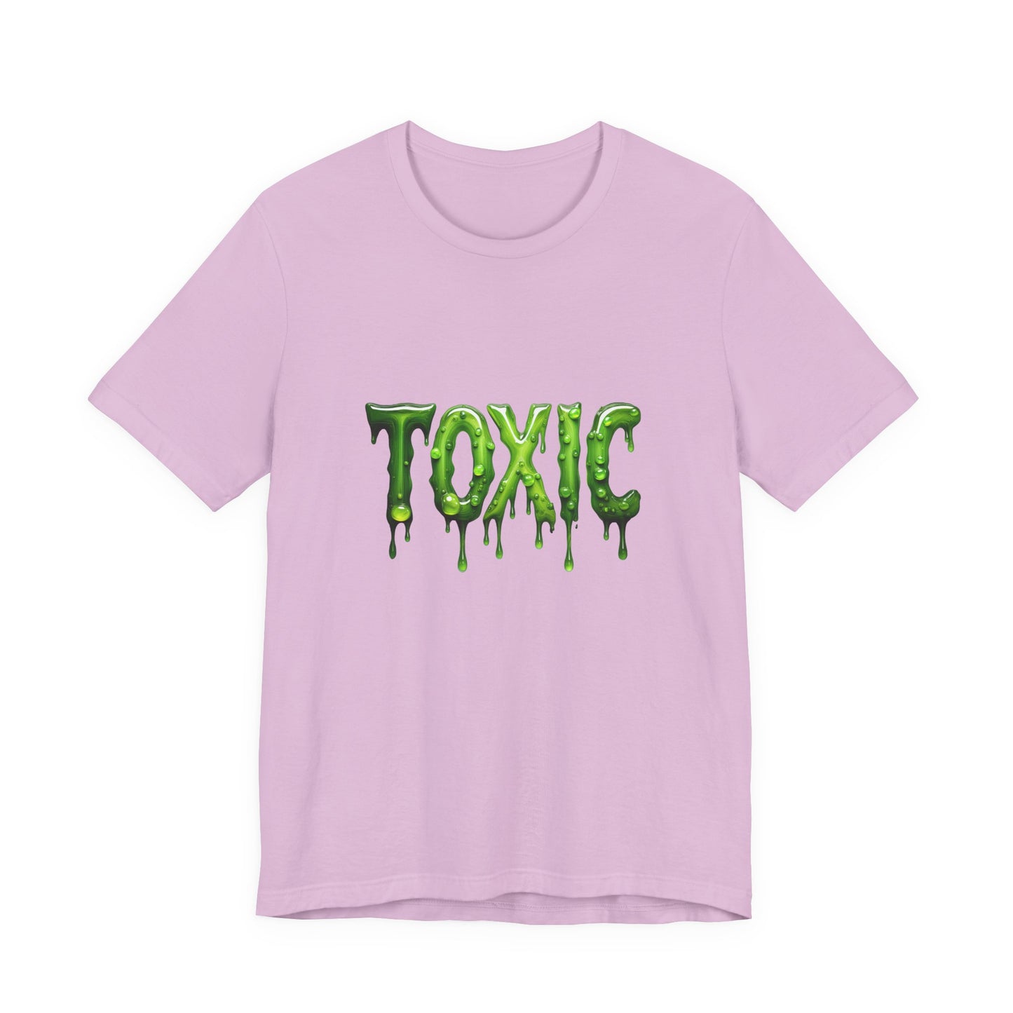 Colorful Design TOXIC Shirt – Funny Slime Text Tee for Emotionally Radioactive People Who Just Want to Be Left Alone. Unisex Jersey Short Sleeve Tee
