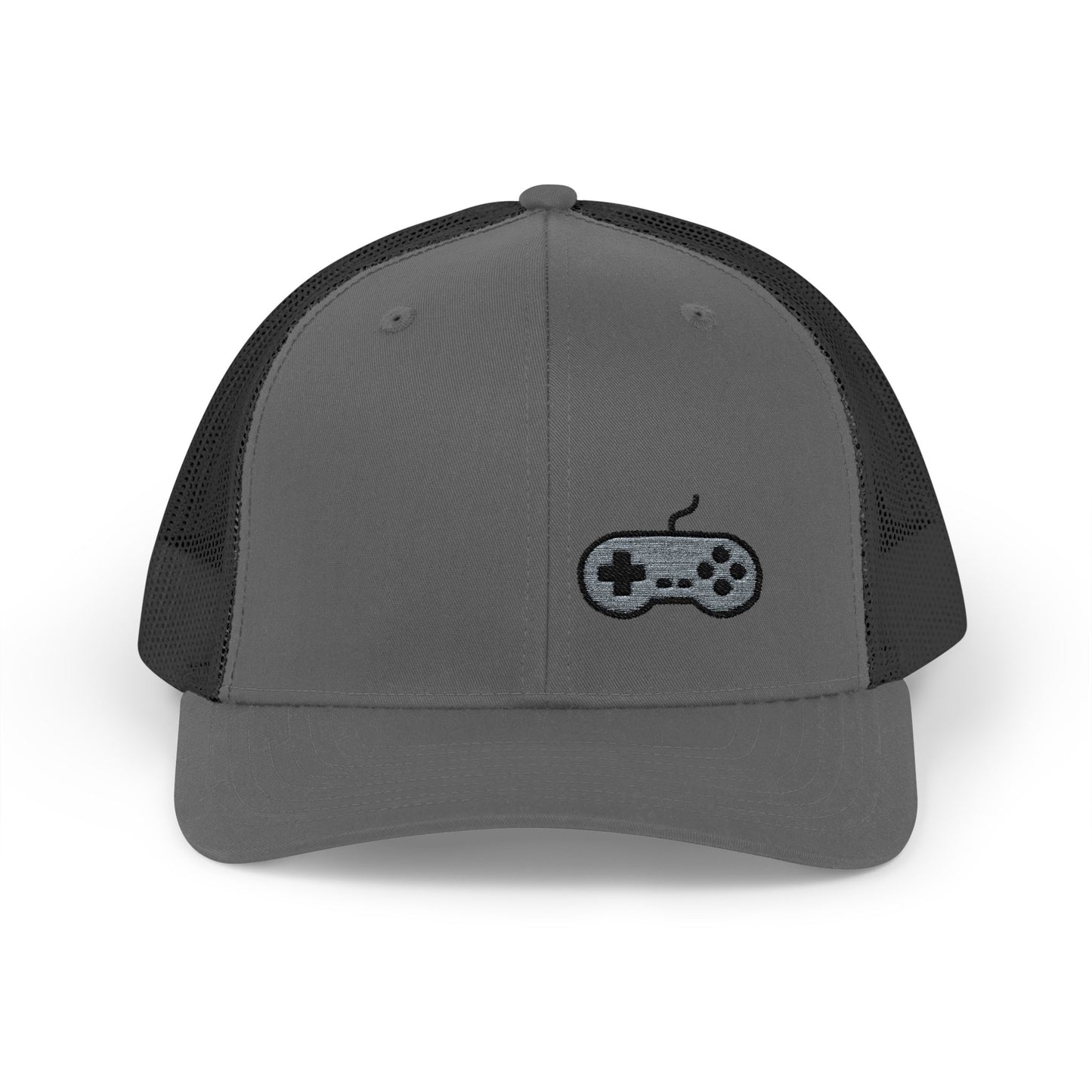 Retro Game Controller Trucker Hat – Embroidered Gamer Hat for Vintage Video Game Lovers and 90s Nostalgia