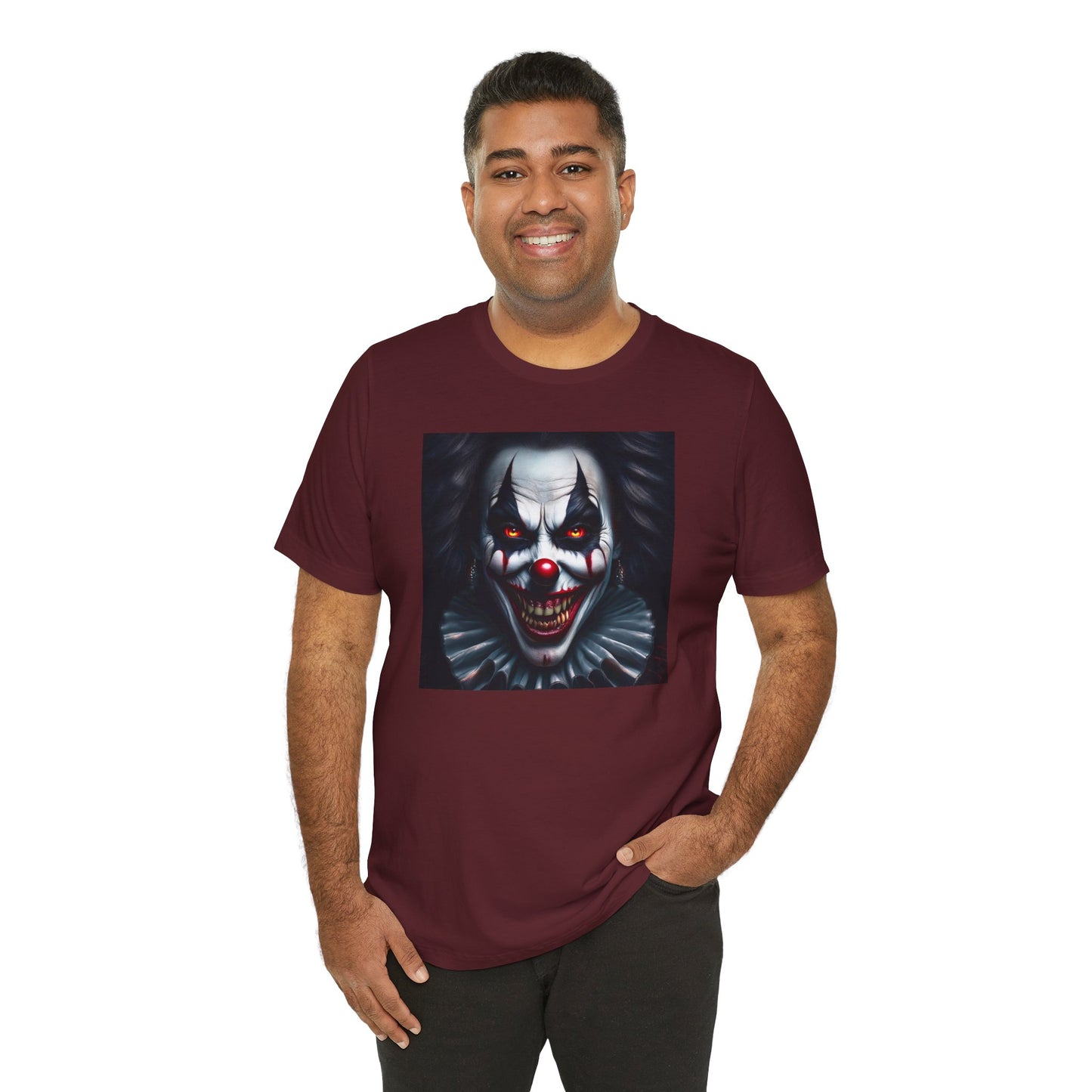 Nightmare Clown Halloween Shirt – Evil Clown Face Tee for Scary Halloween Vibes