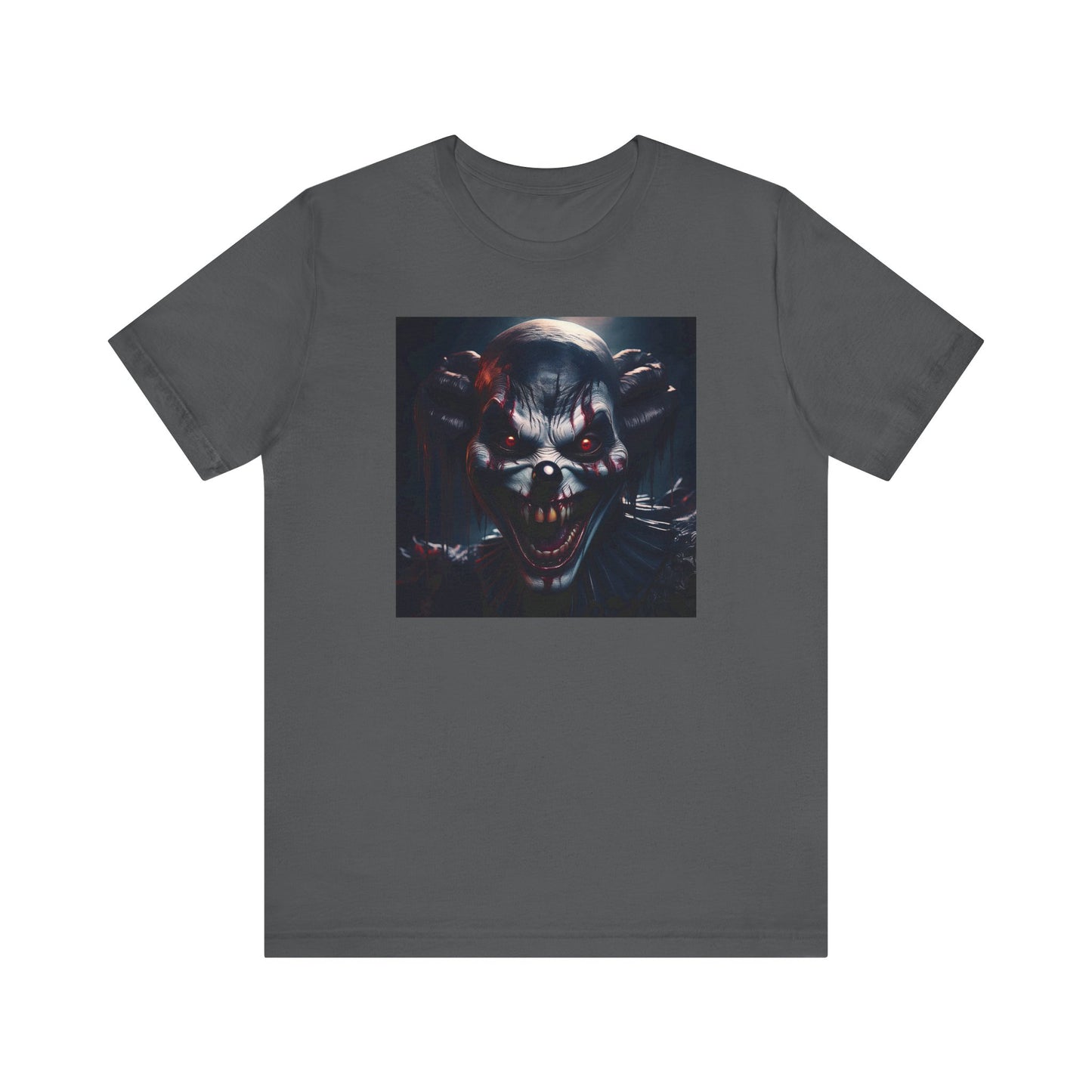 Terrifying Clown Face Halloween Shirt – Haunted Circus Horror Graphic Tee for Halloween Fright Fans