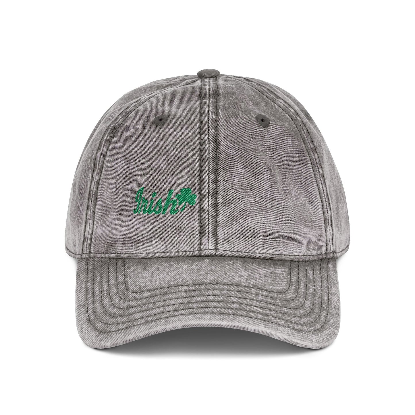 Irish Vintage Hat – Green Shamrock Hat with Script Embroidery for St. Patrick’s Day and Irish Pride