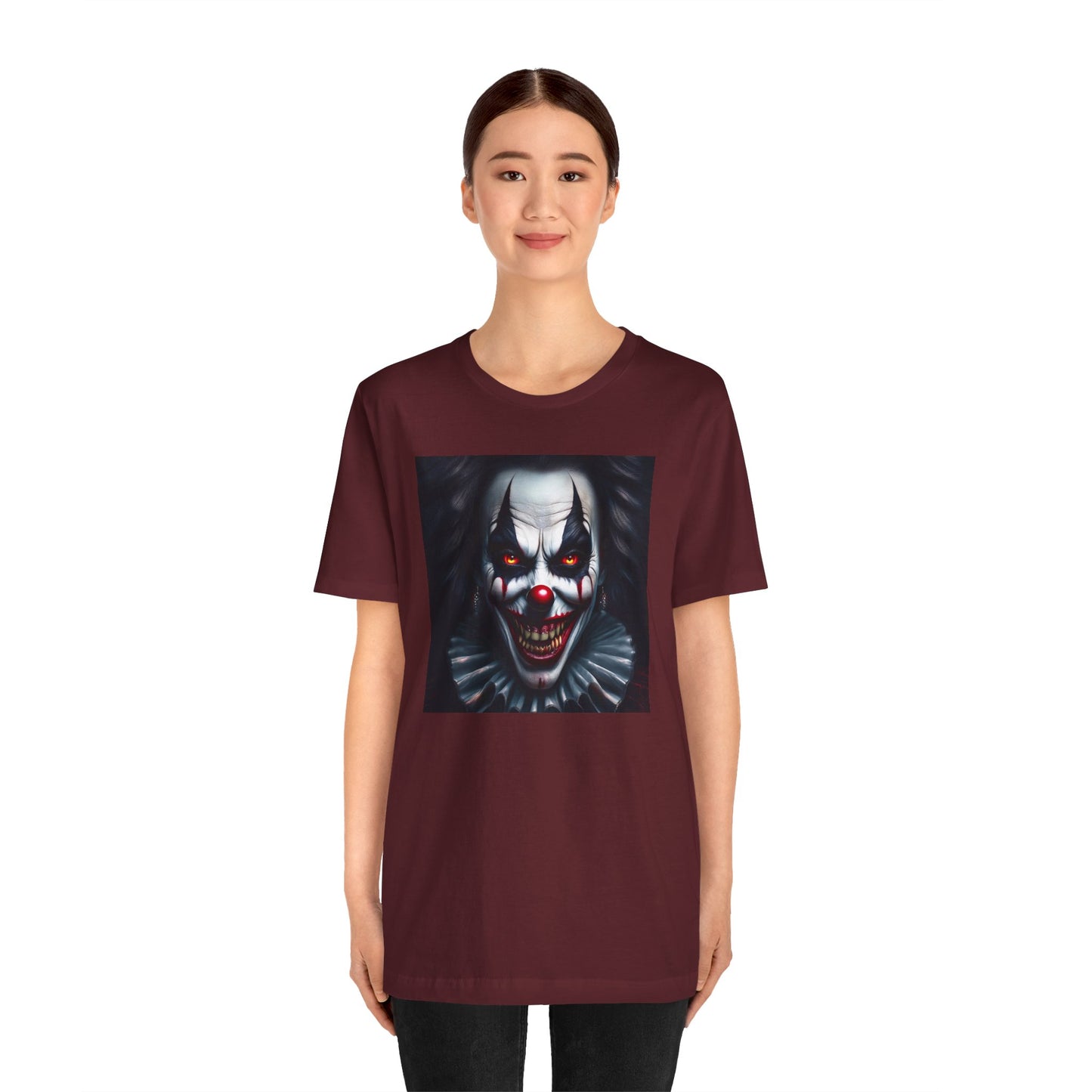 Nightmare Clown Halloween Shirt – Evil Clown Face Tee for Scary Halloween Vibes