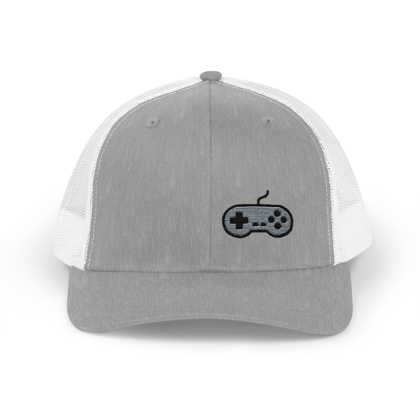 Retro Game Controller Trucker Hat – Embroidered Gamer Hat for Vintage Video Game Lovers and 90s Nostalgia