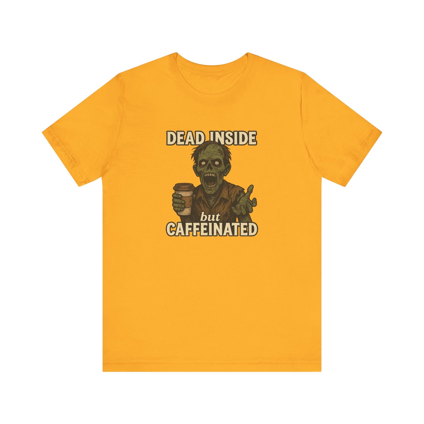 Dead Inside But Caffeinated Halloween Shirt – Funny Zombie Coffee Tee for Tired Souls