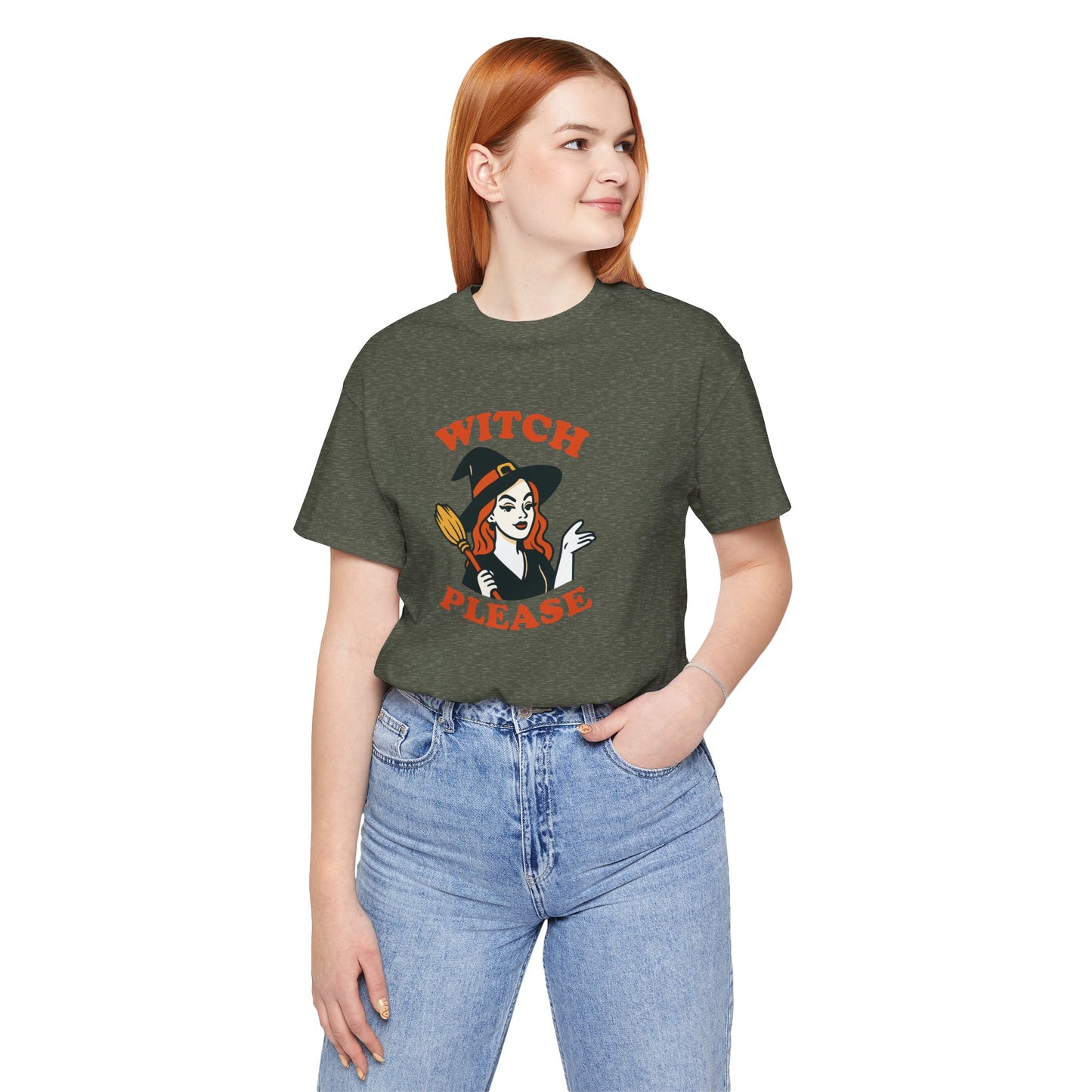 Witch Please Halloween Shirt – Sassy Retro Witch Graphic Tee for Funny Halloween Attitude