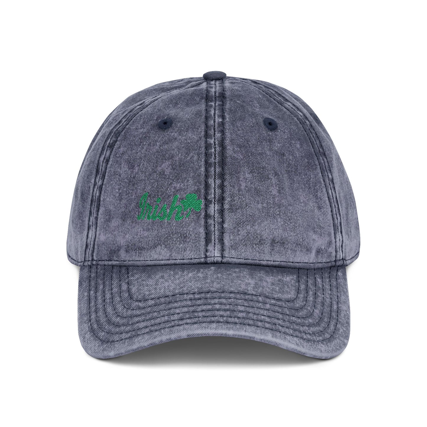 Irish Vintage Hat – Green Shamrock Hat with Script Embroidery for St. Patrick’s Day and Irish Pride