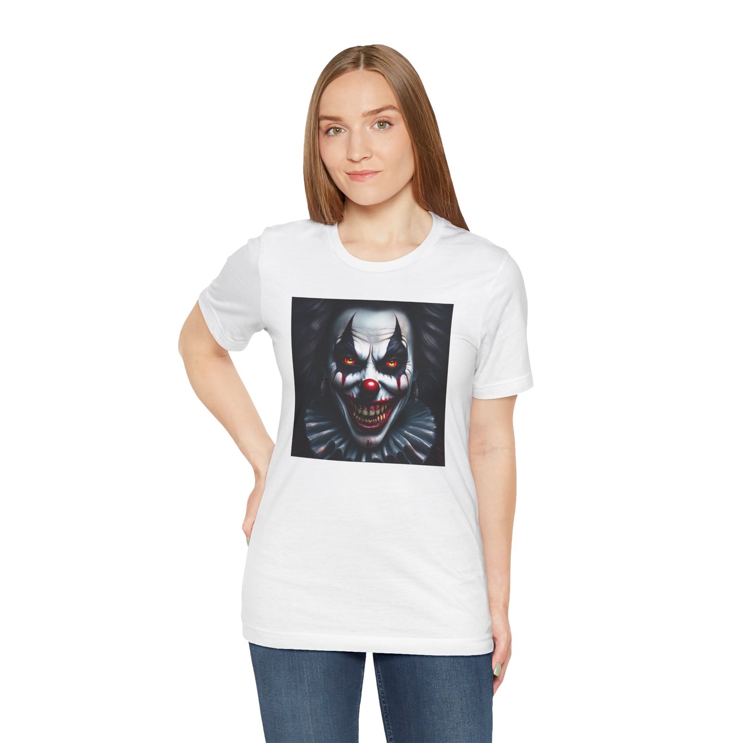 Nightmare Clown Halloween Shirt – Evil Clown Face Tee for Scary Halloween Vibes