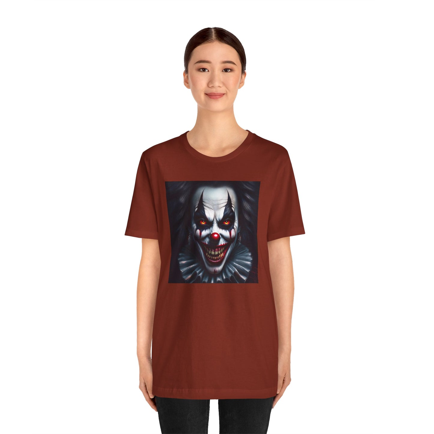 Nightmare Clown Halloween Shirt – Evil Clown Face Tee for Scary Halloween Vibes
