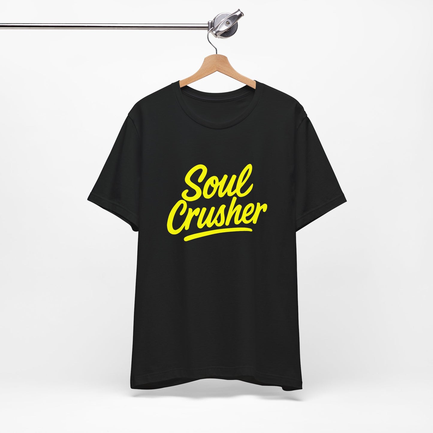 Colorful Design Soul Crusher Shirt – Loud Neon Yellow Statement Tee for Women Who Wreck Without Regret. Unisex Jersey Short Sleeve Tee