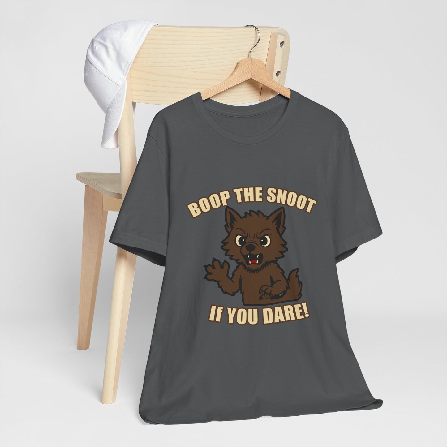 Boop the Snoot If You Dare Halloween Shirt – Funny Werewolf Halloween Graphic Unisex Jersey Short Sleeve Tee for Dog Lovers.
