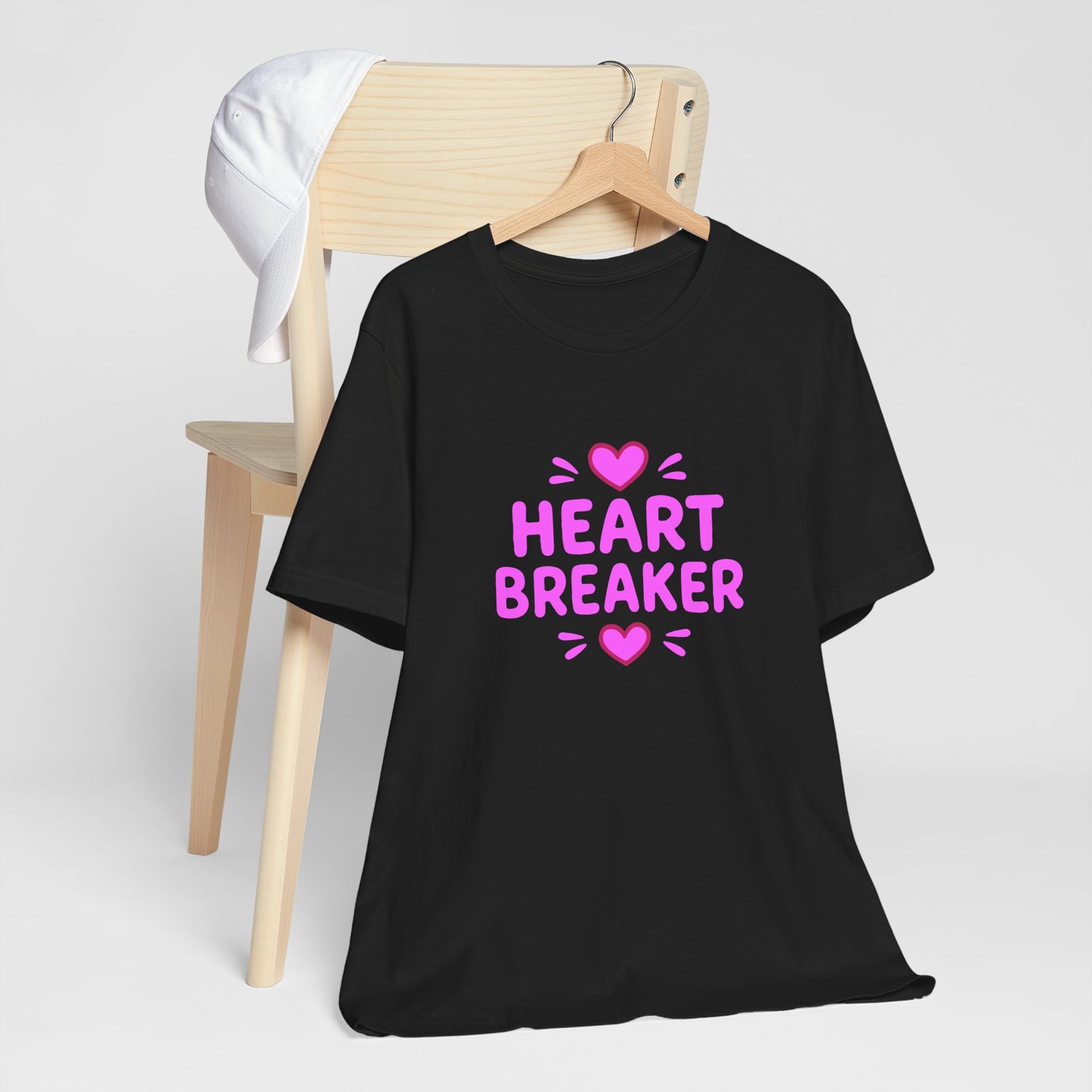 Colorful Design Heartbreaker Shirt – Cute Bubble Letter Tee with a Sarcastic Twist for Sweet but Savage Individuals. Unisex Jersey Short Sleeve Tee