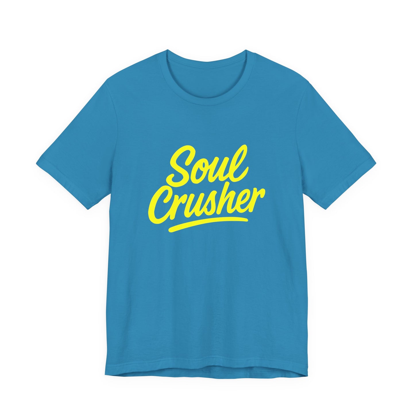 Colorful Design Soul Crusher Shirt – Loud Neon Yellow Statement Tee for Women Who Wreck Without Regret. Unisex Jersey Short Sleeve Tee
