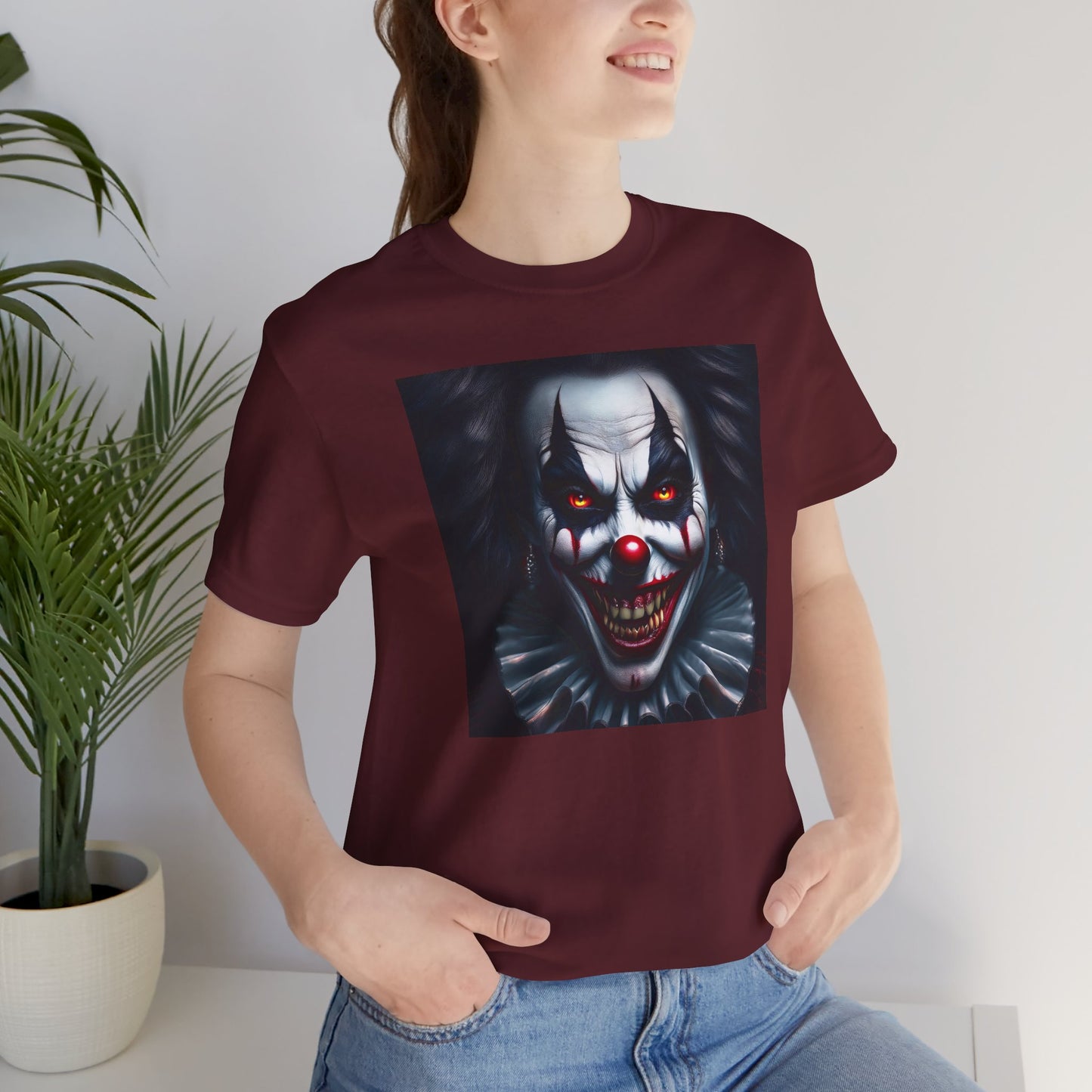 Nightmare Clown Halloween Shirt – Evil Clown Face Tee for Scary Halloween Vibes