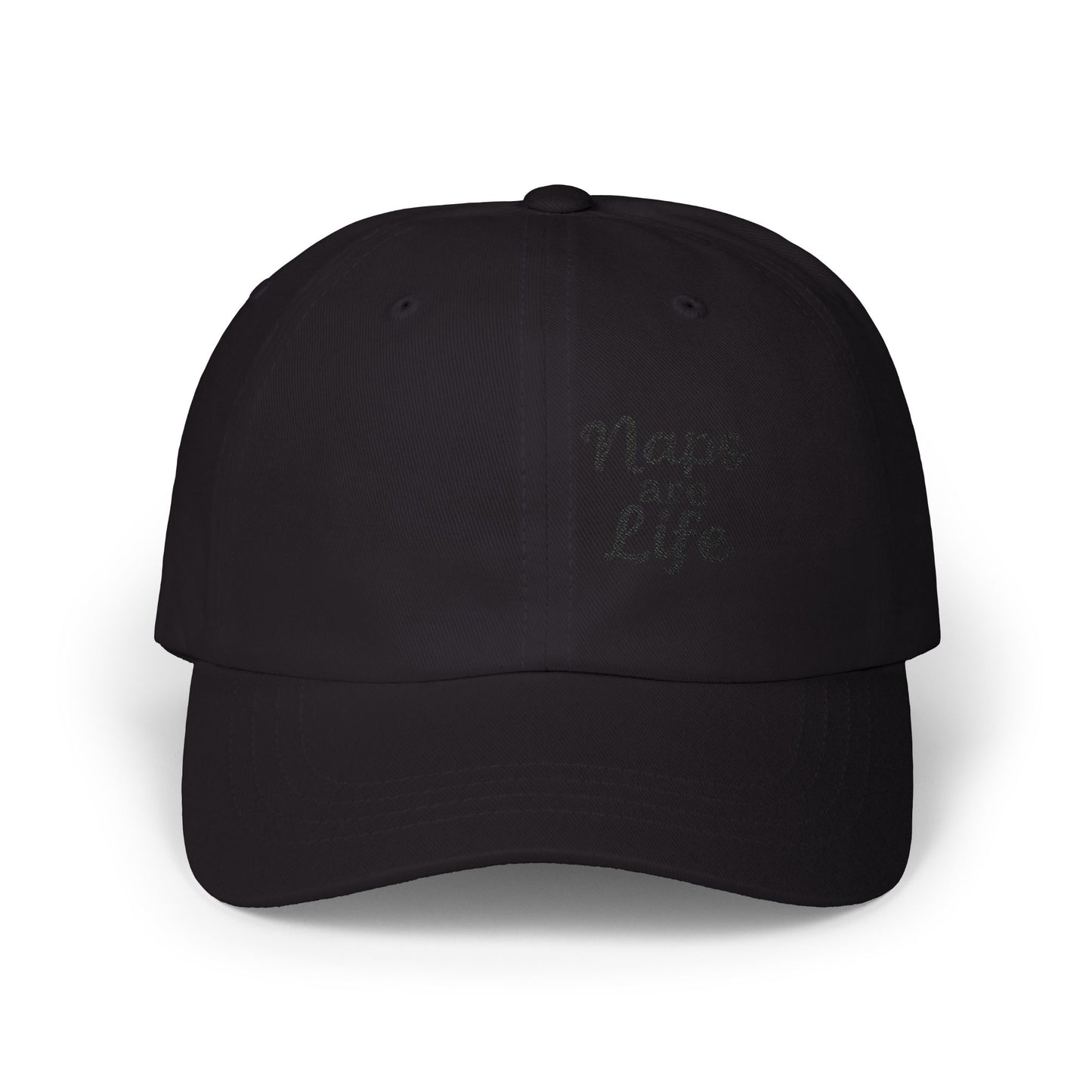 Naps Are Life Embroidered Classic Dad Hat – Cozy Comfort Hat for Nap Lovers, Rest Day Mood, and Chill Style. Black Letters