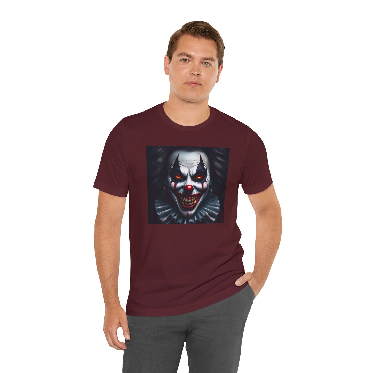 Nightmare Clown Halloween Shirt – Evil Clown Face Tee for Scary Halloween Vibes