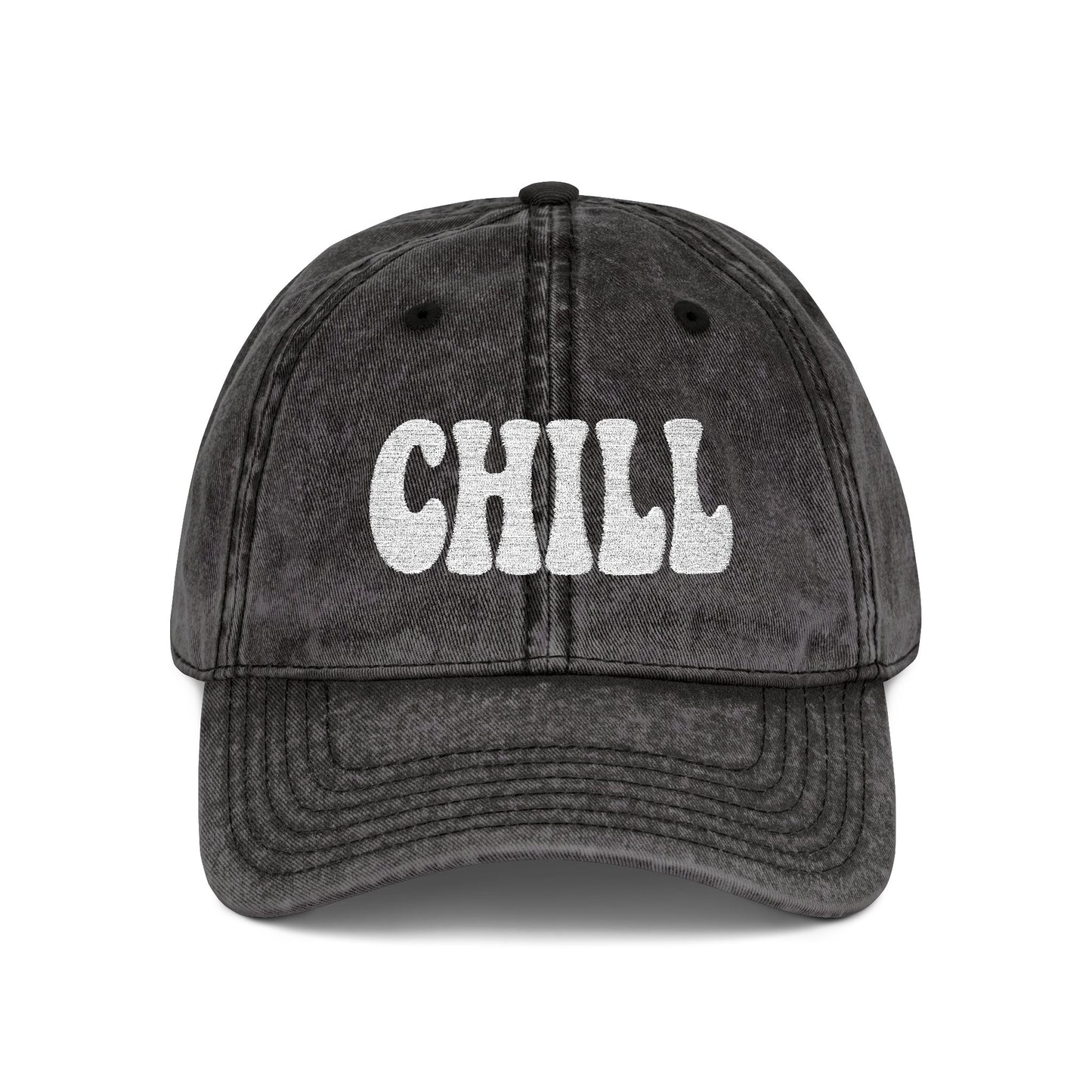 Chill Vintage Hat – Embroidered Relaxed Script Hat for Easygoing Vibes and Everyday Cool