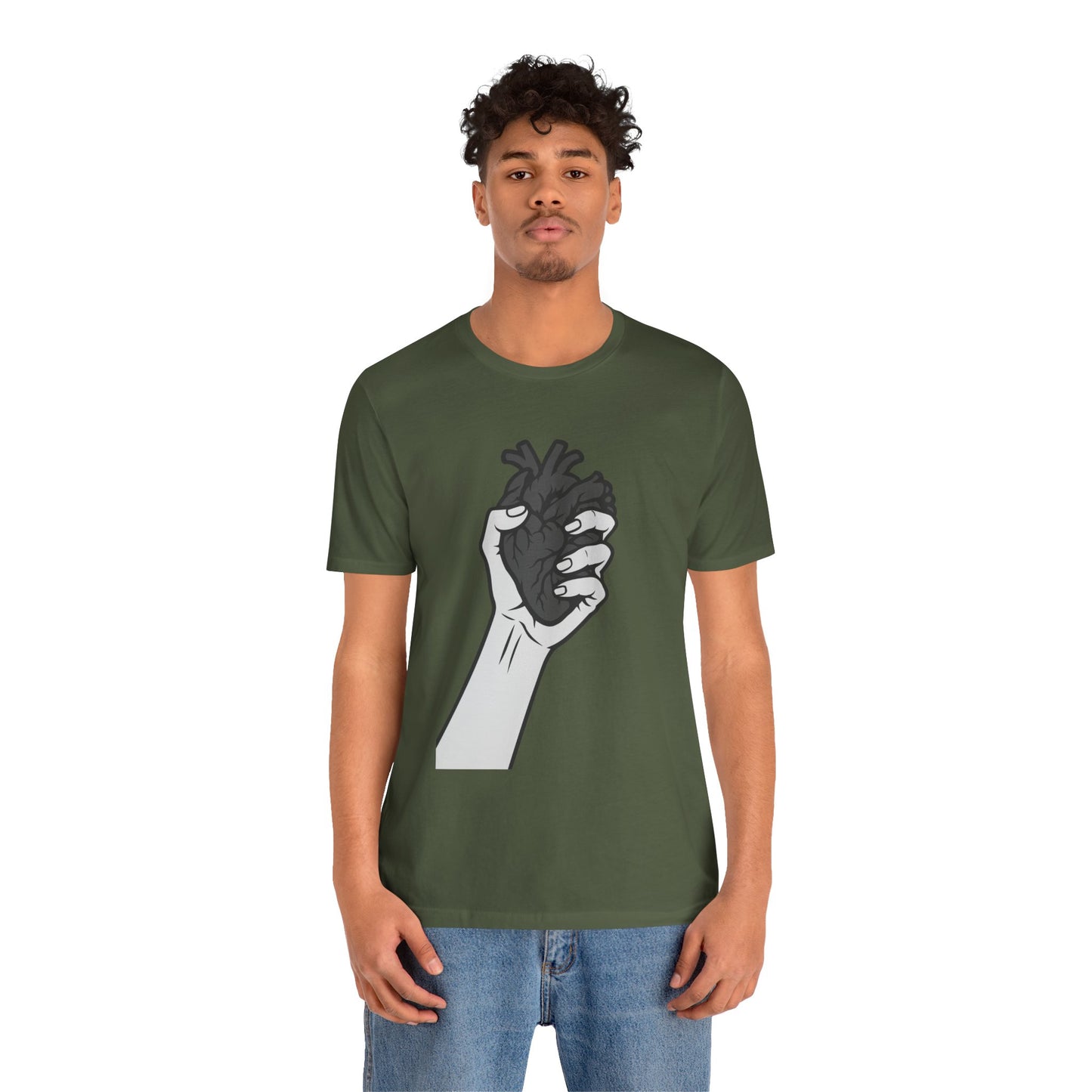 Broken Heart Graphic Tee Dark Theme – Emotional Vector Design for the Heartbroken and Strong