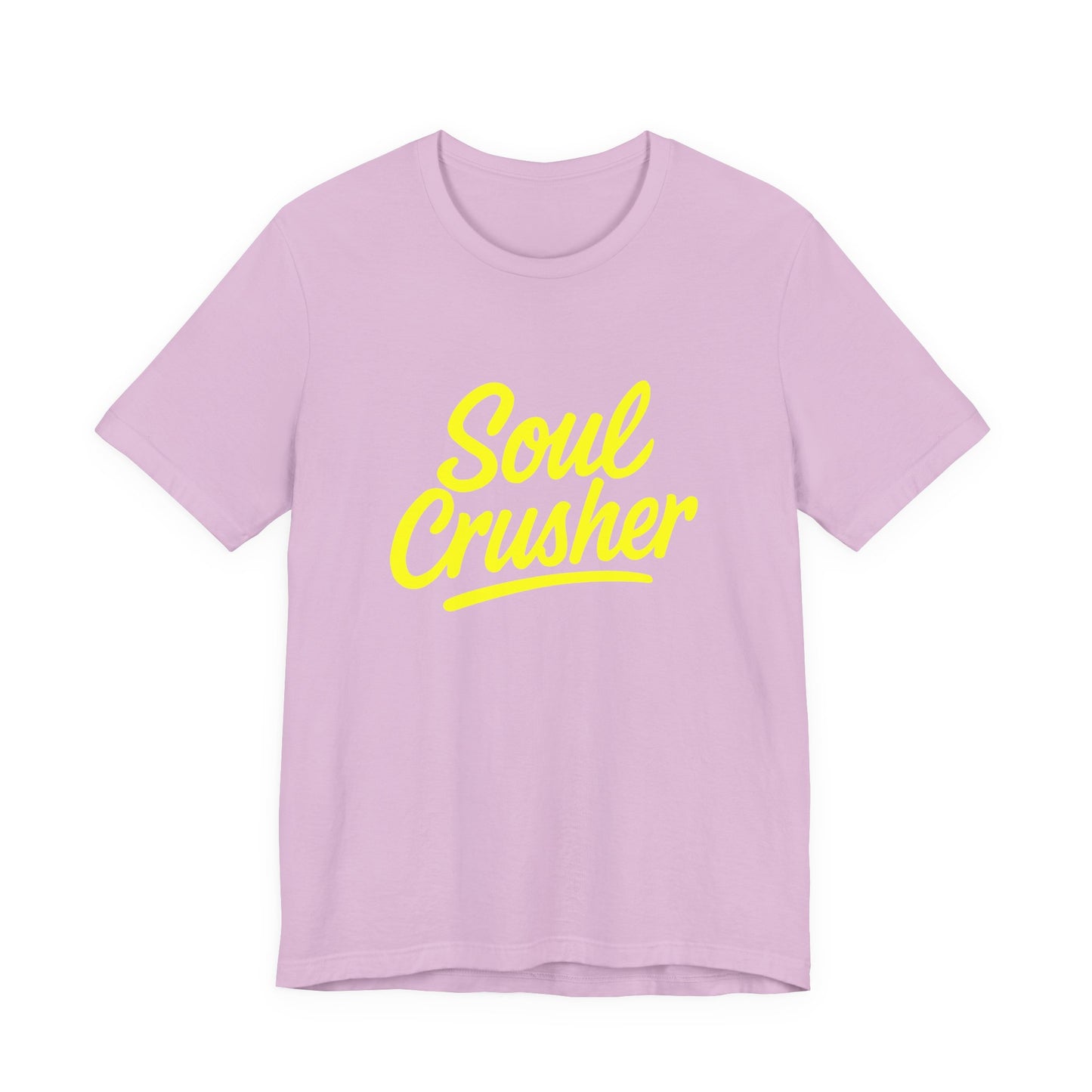 Colorful Design Soul Crusher Shirt – Loud Neon Yellow Statement Tee for Women Who Wreck Without Regret. Unisex Jersey Short Sleeve Tee