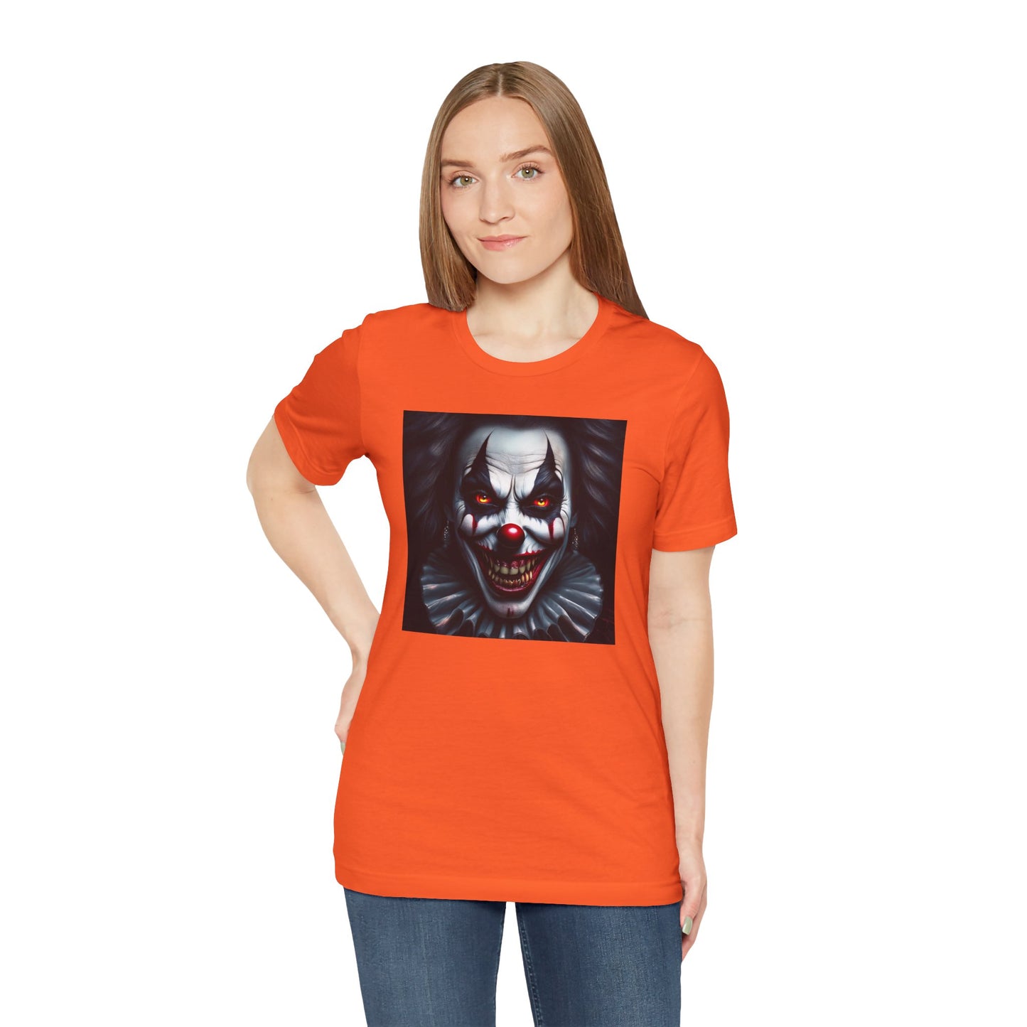 Nightmare Clown Halloween Shirt – Evil Clown Face Tee for Scary Halloween Vibes