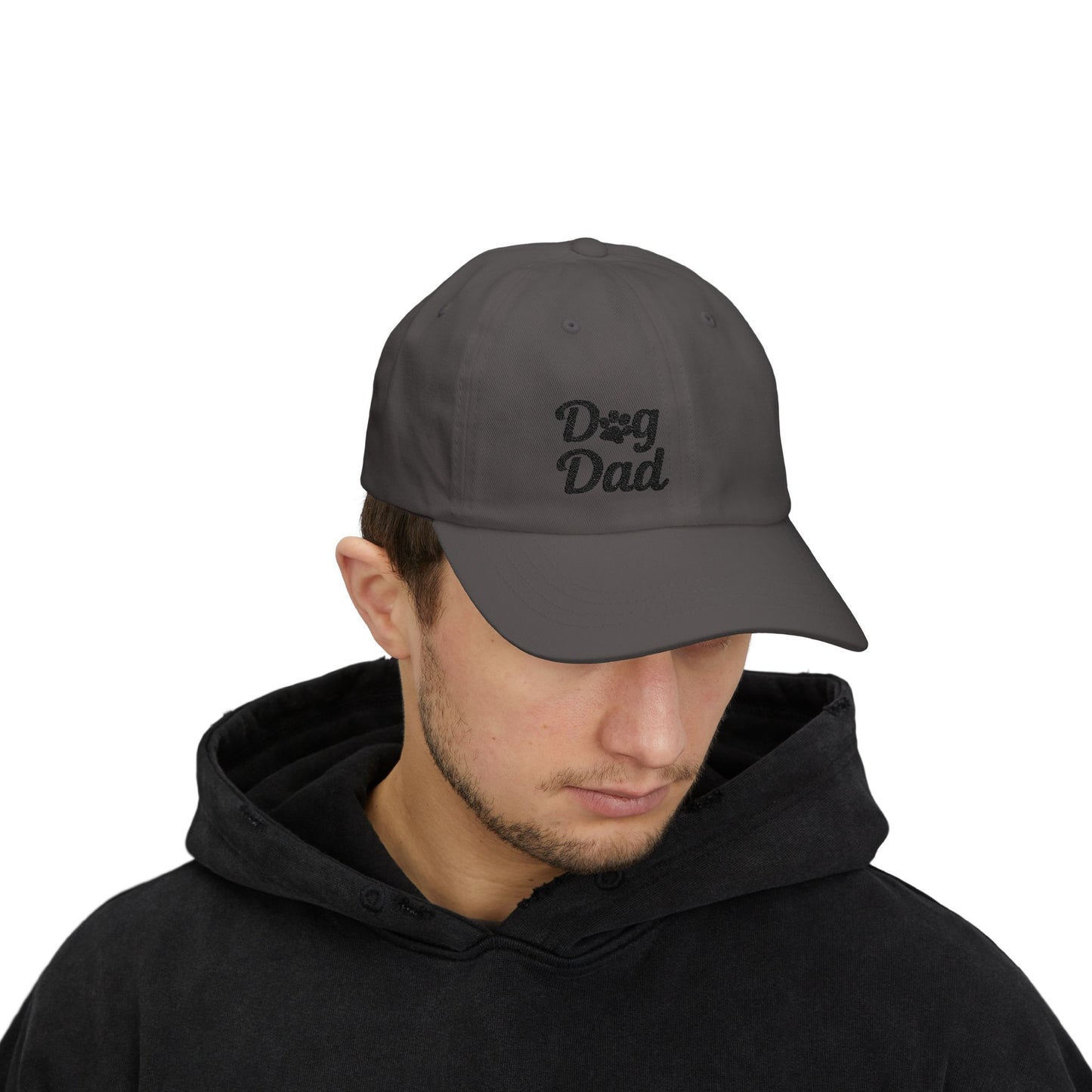 Dog Dad Classic Dad Hat – Embroidered Minimalist Dog Face Hat for Proud Pet Dads and Canine Companions