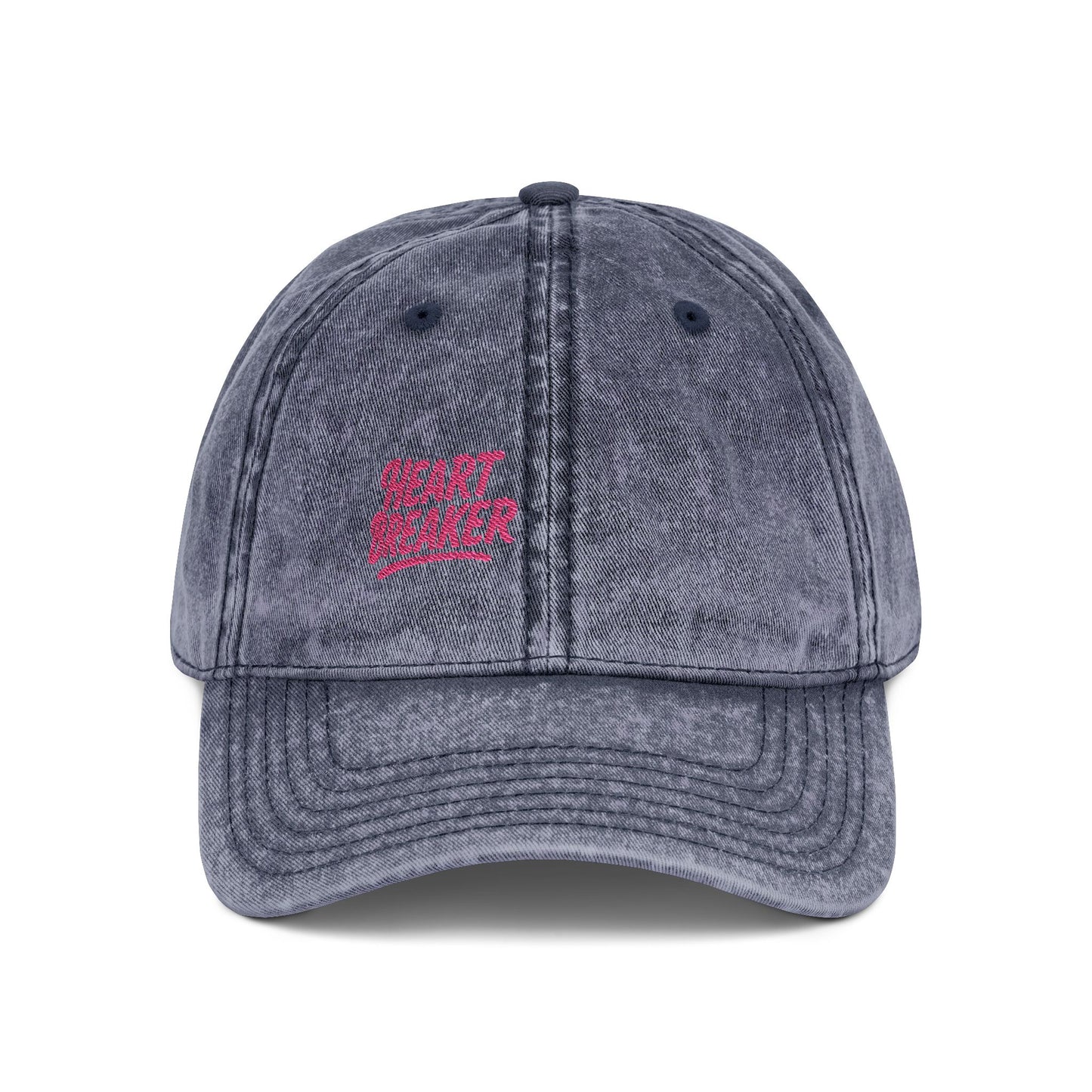 Heartbreaker Vintage Hat – Bold Baseball Hat with Retro Script and Broken Heart Design for Confident Rule-Breakers